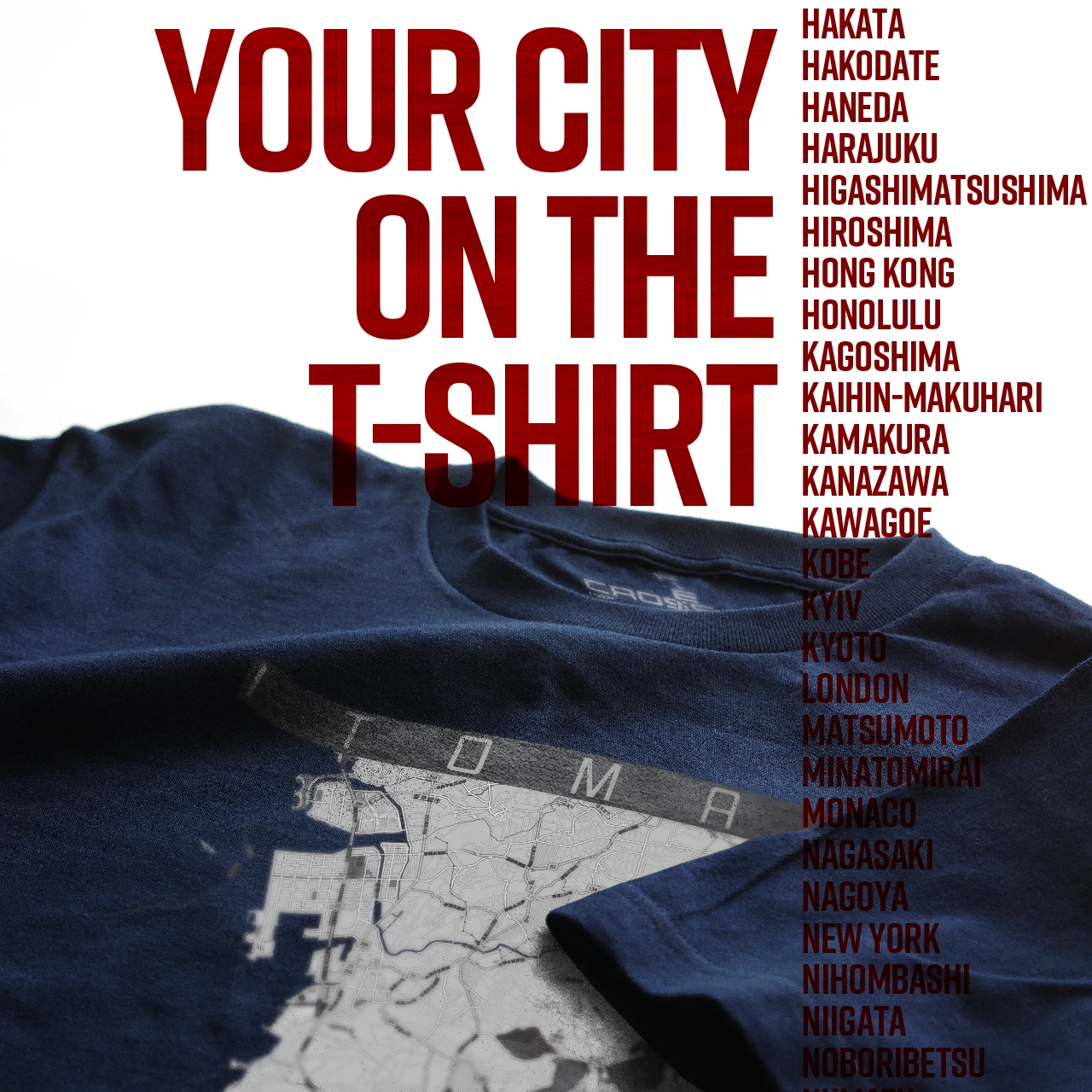 Your City on the T-shirt