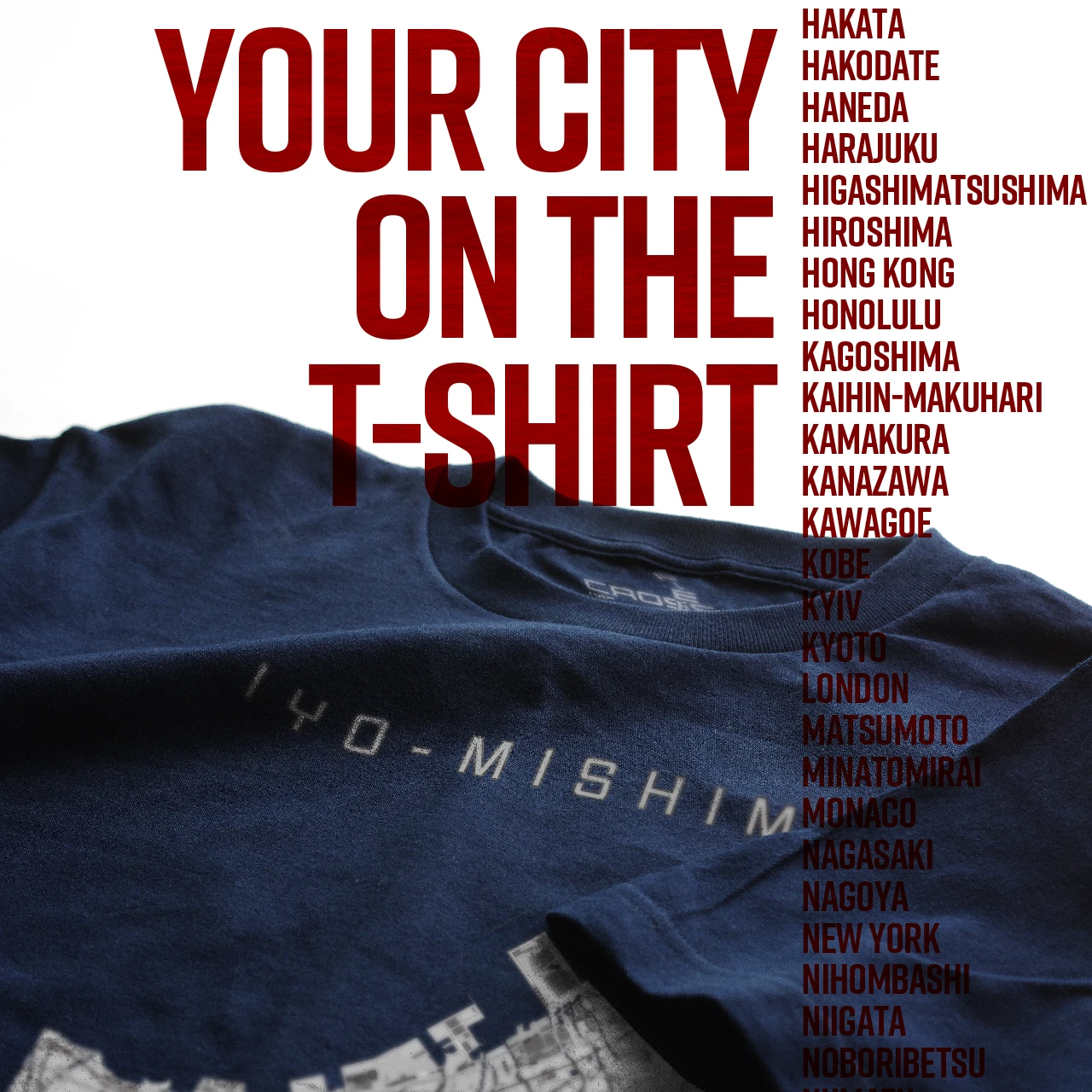 Your City on the T-shirt