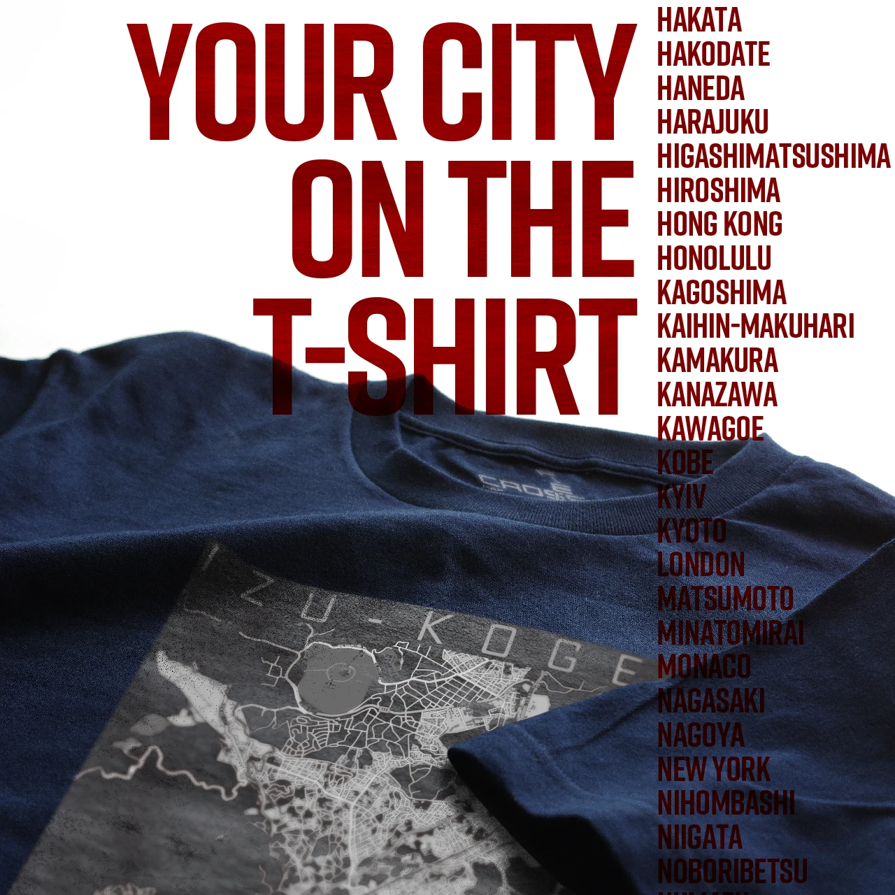 Your City on the T-shirt