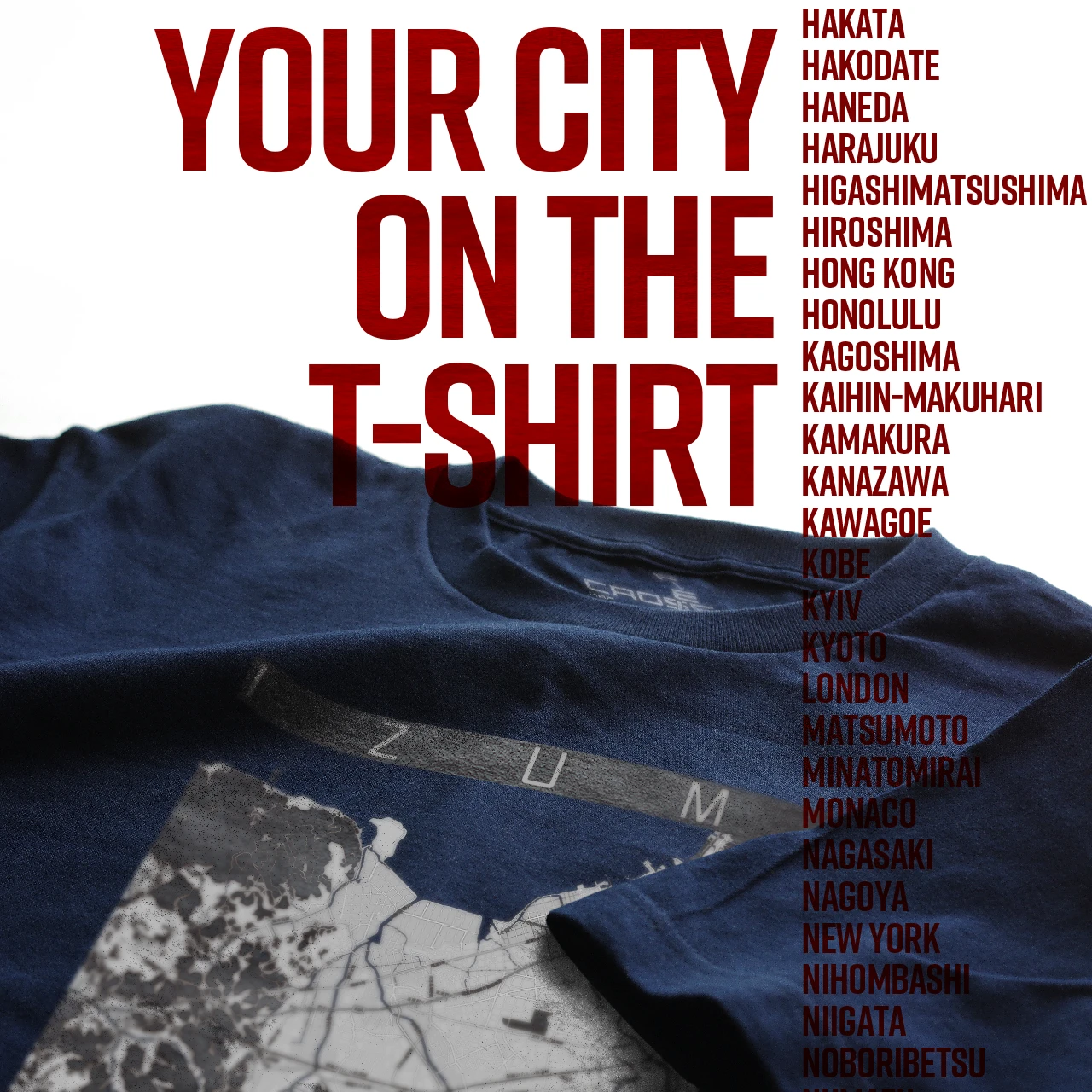 Your City on the T-shirt