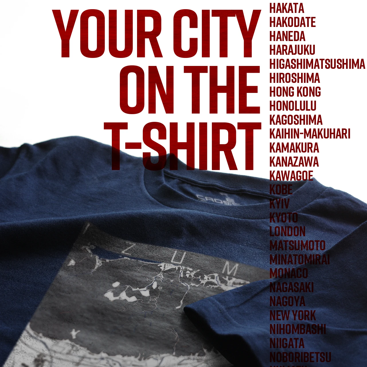 Your City on the T-shirt