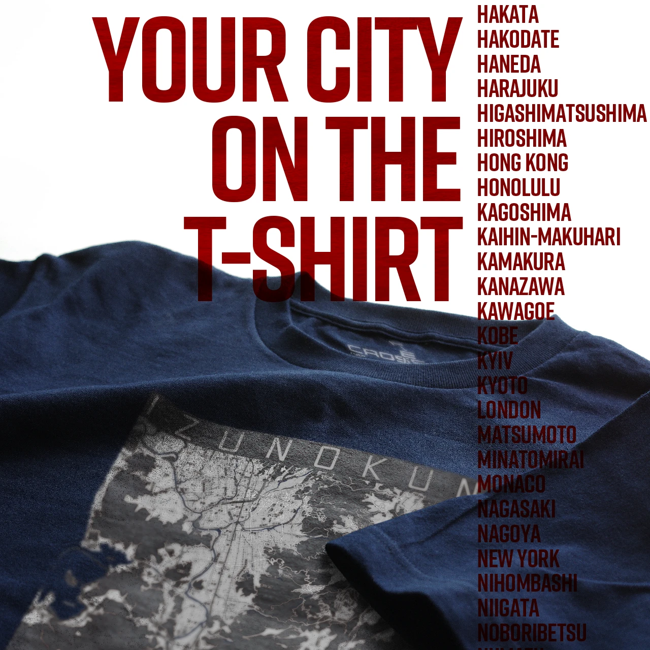 Your City on the T-shirt