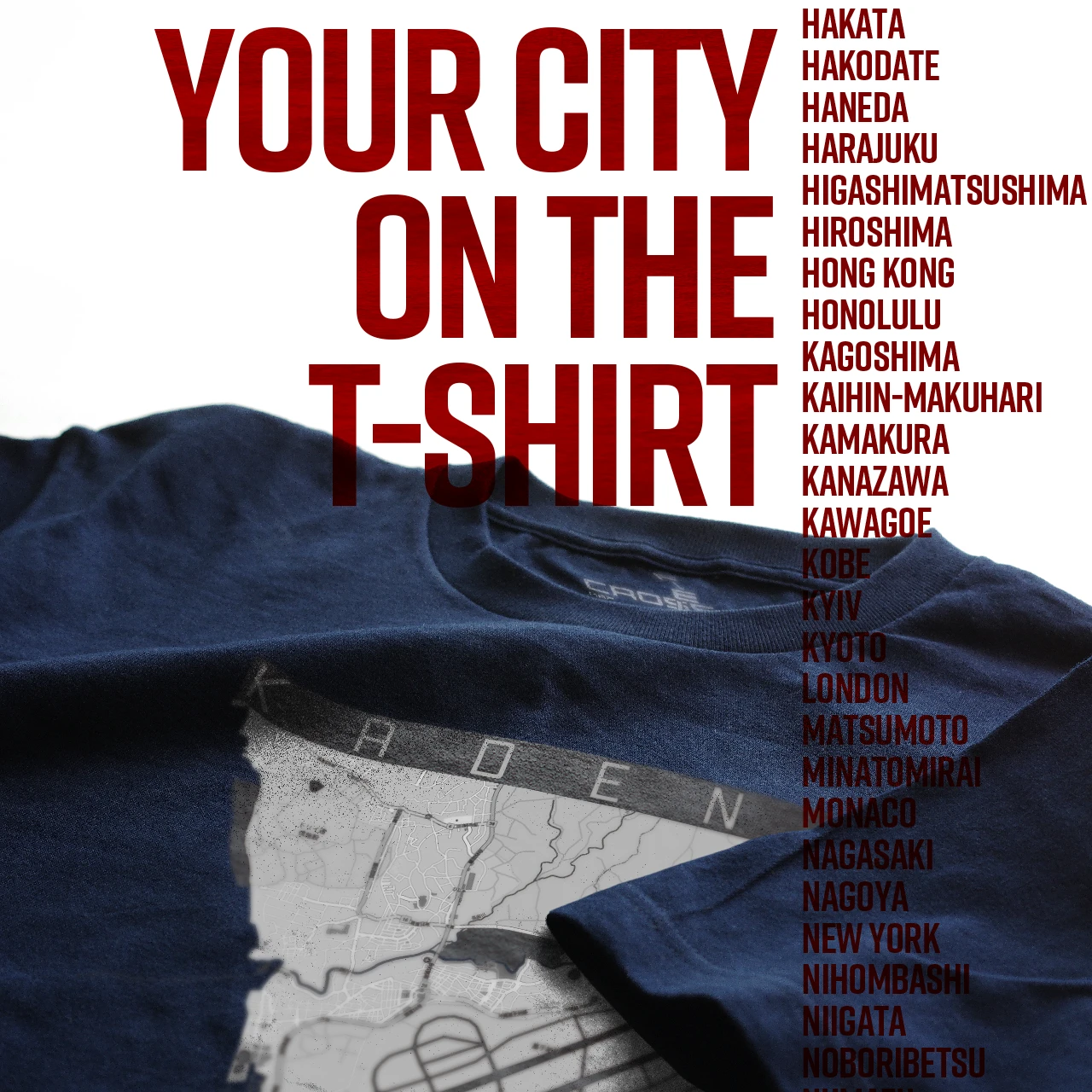 Your City on the T-shirt