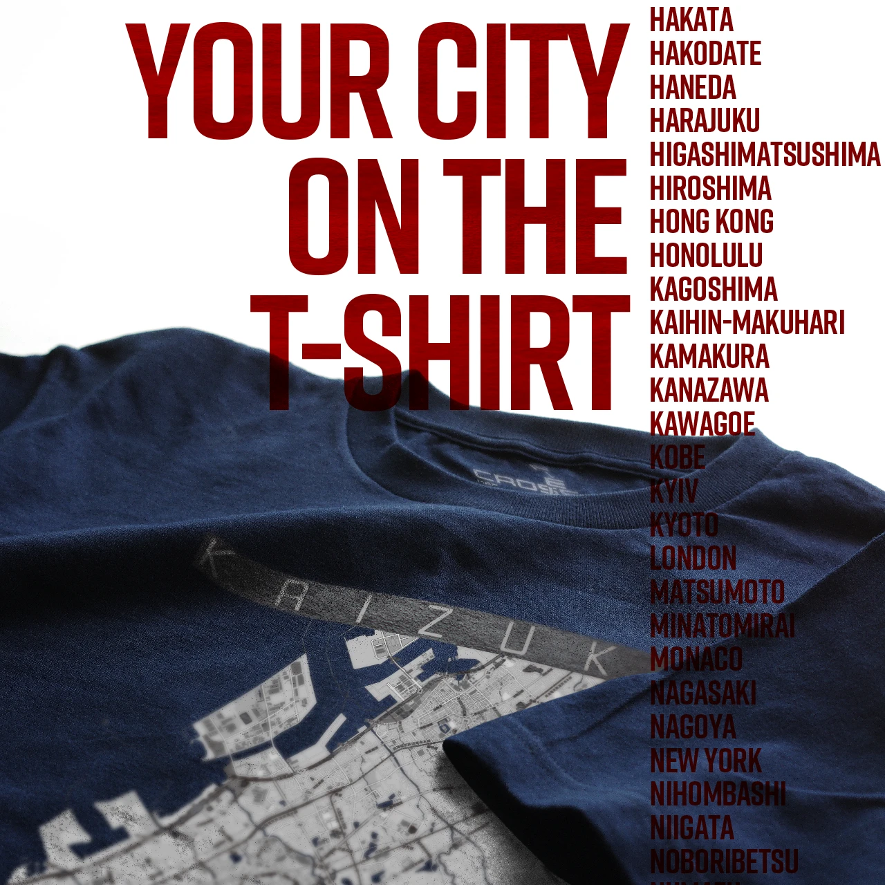 Your City on the T-shirt