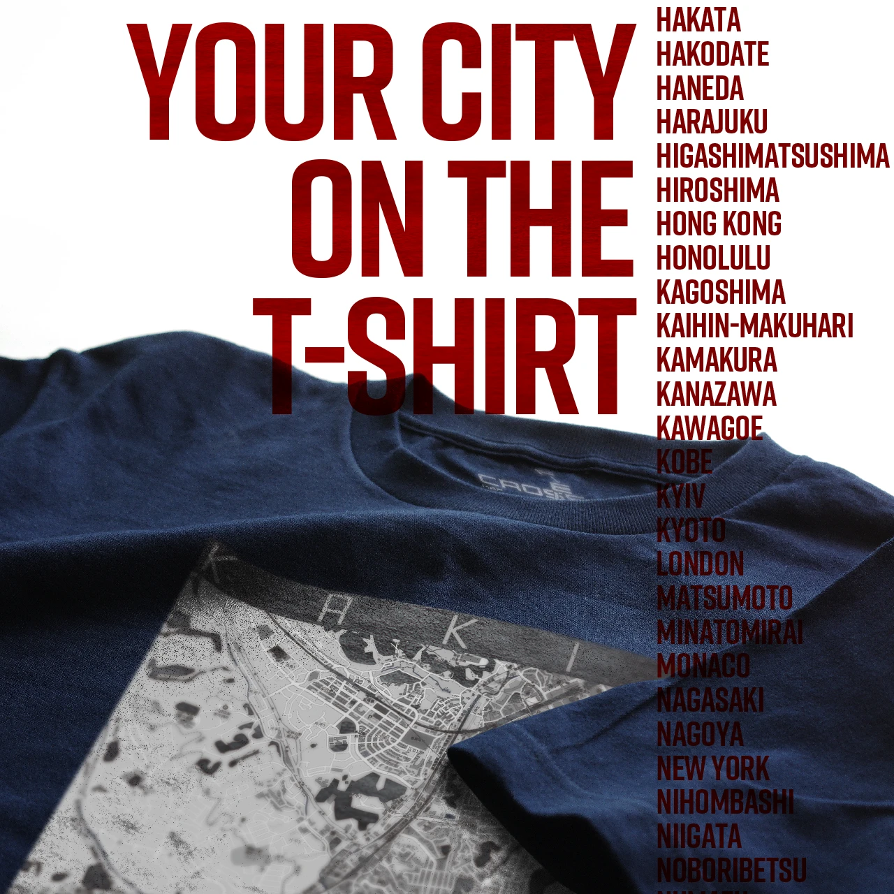 Your City on the T-shirt