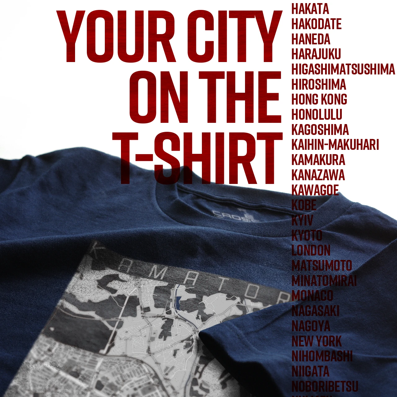 Your City on the T-shirt