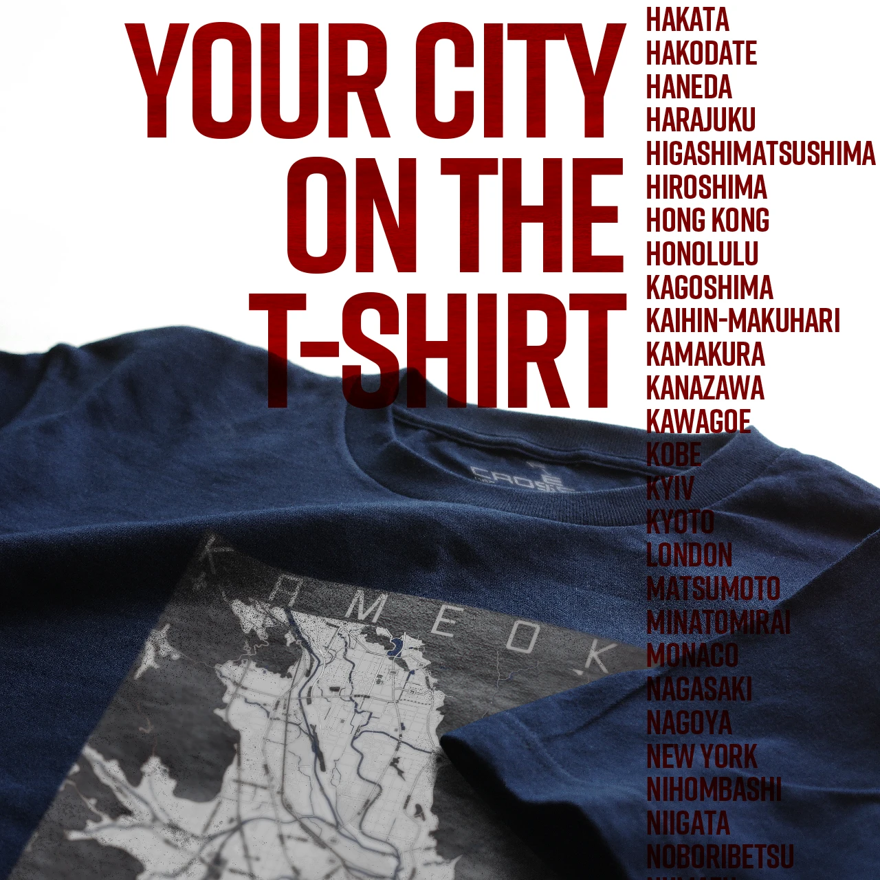 Your City on the T-shirt