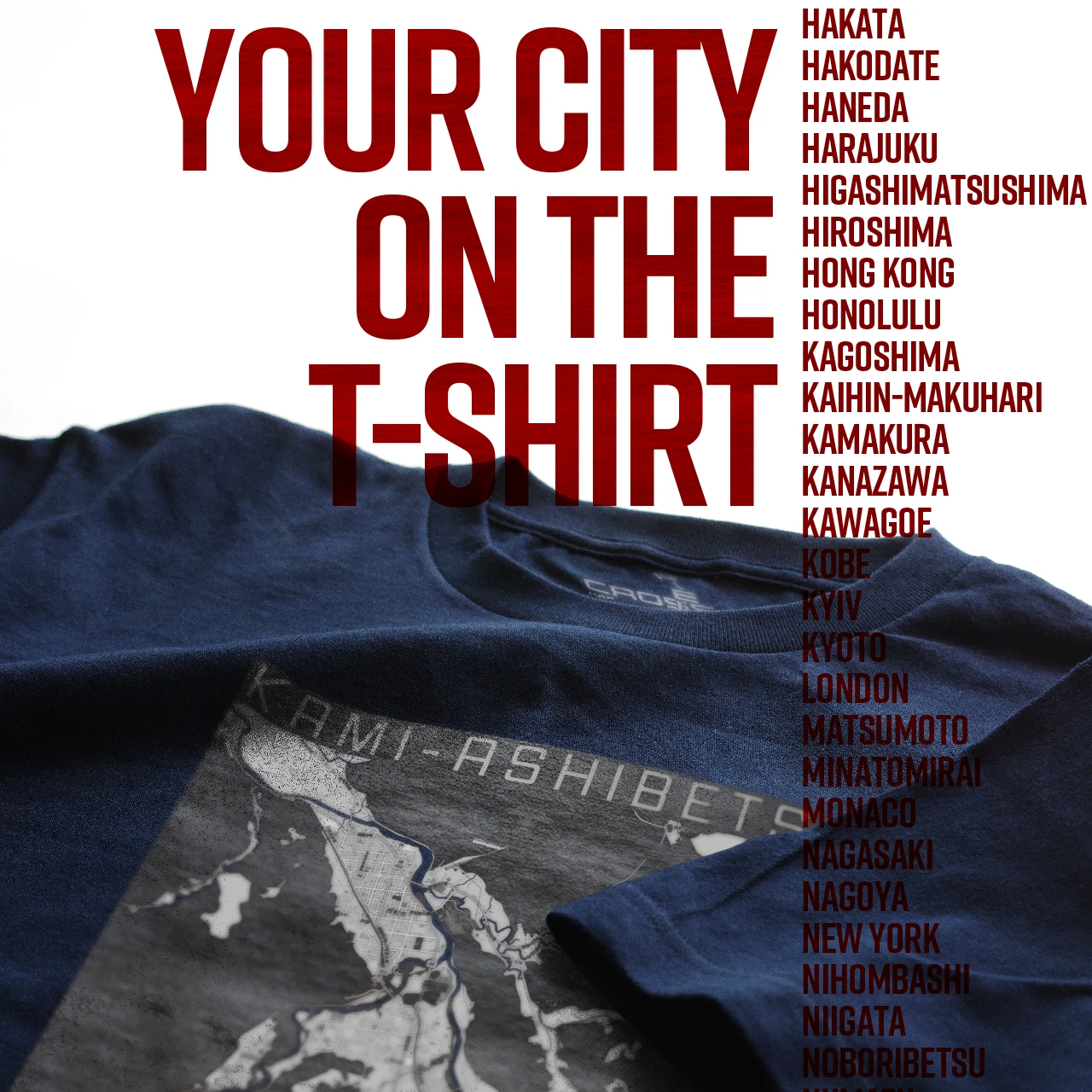 Your City on the T-shirt