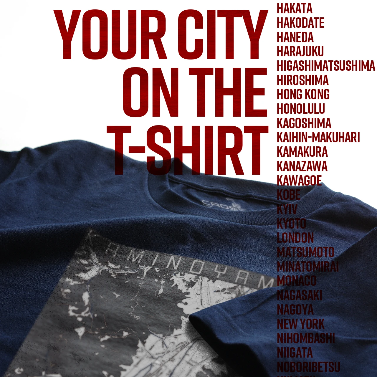 Your City on the T-shirt