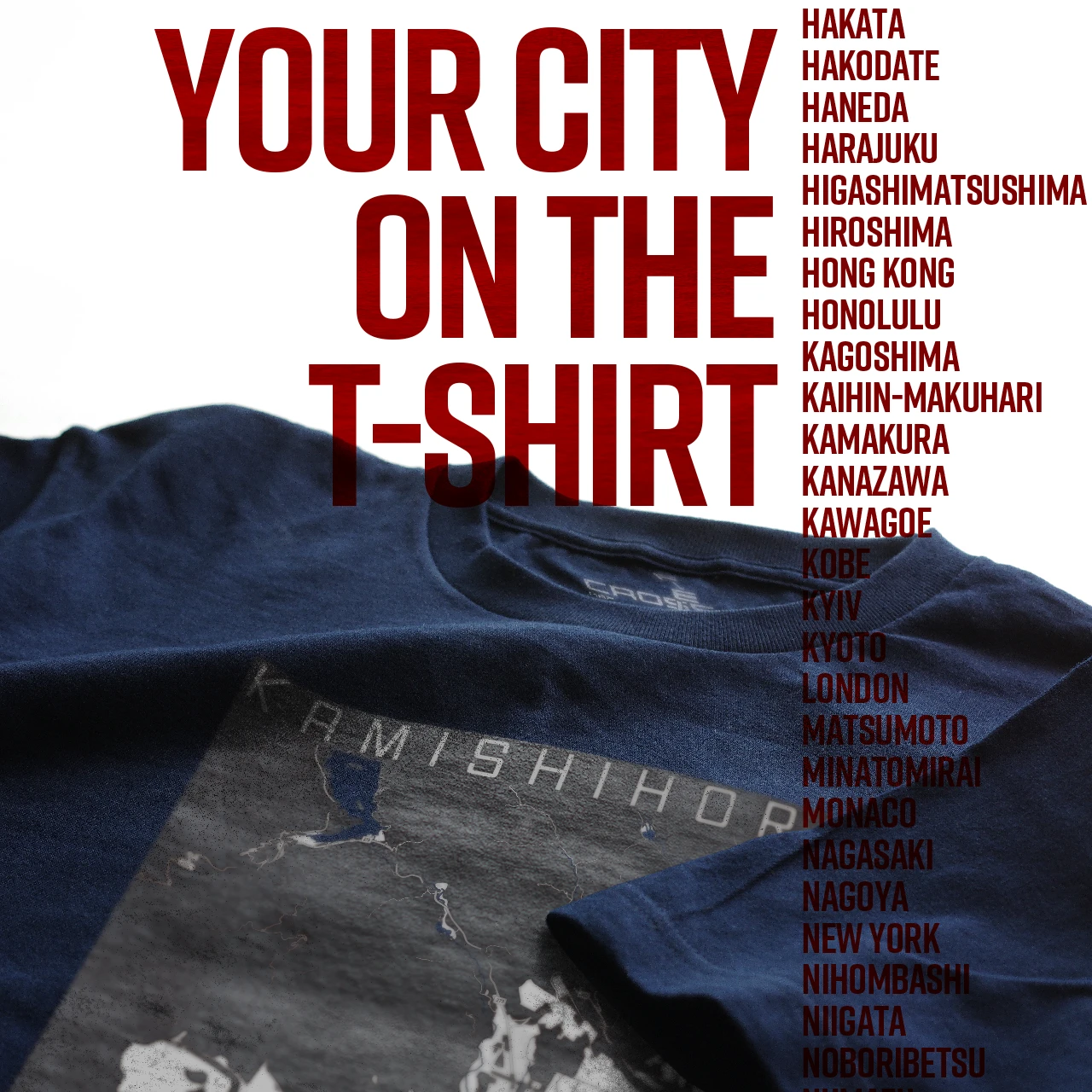 Your City on the T-shirt