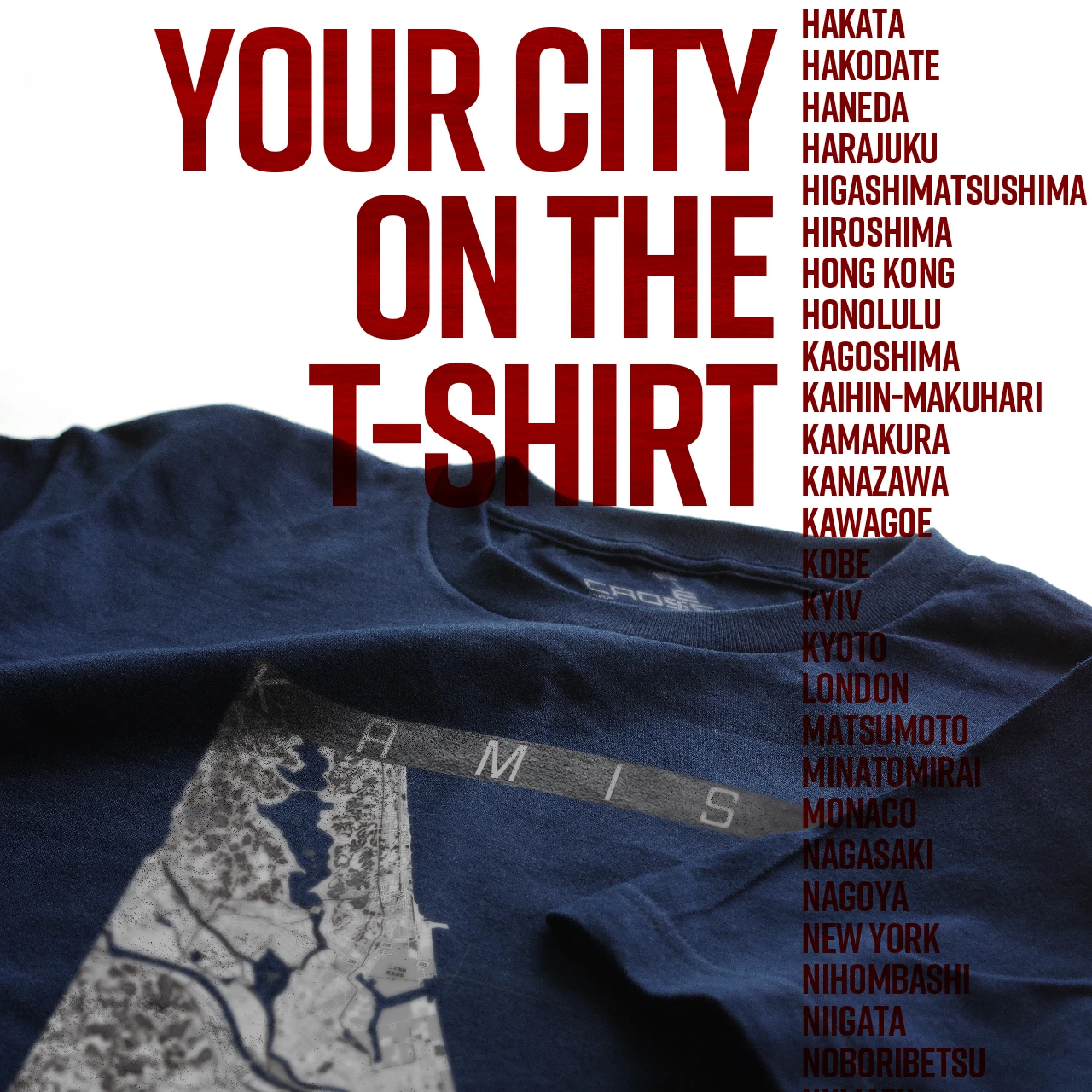 Your City on the T-shirt