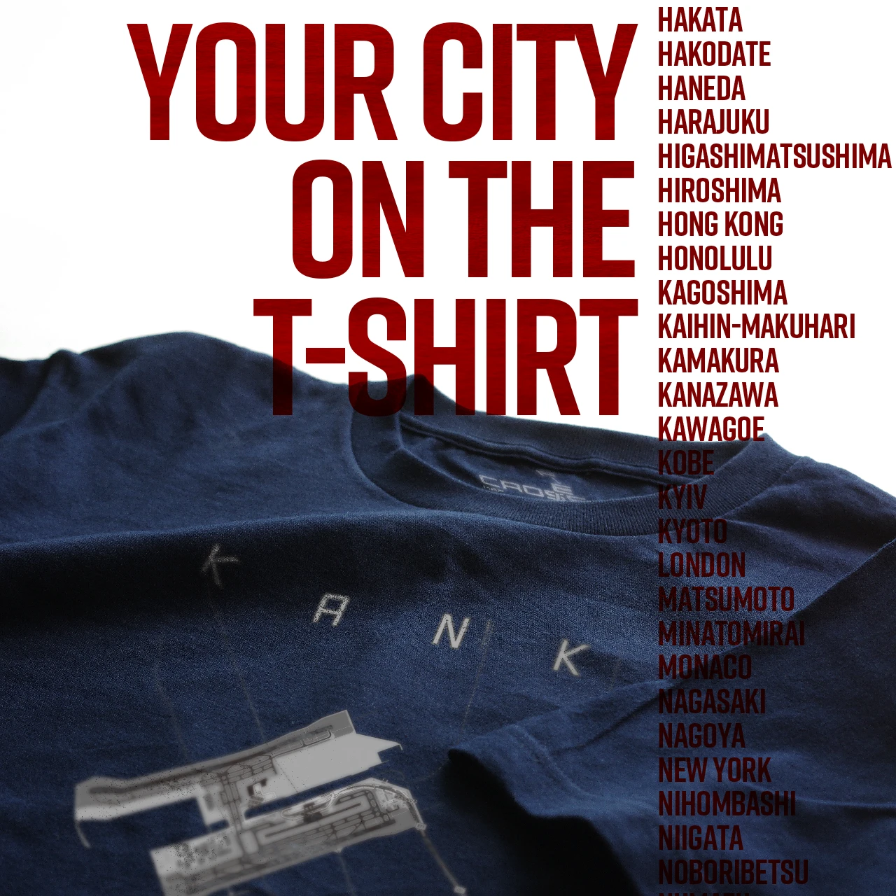 Your City on the T-shirt