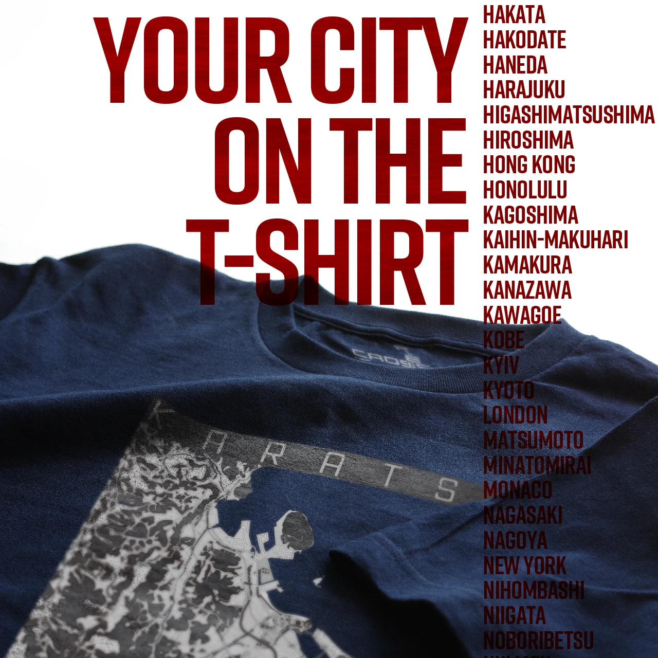 Your City on the T-shirt