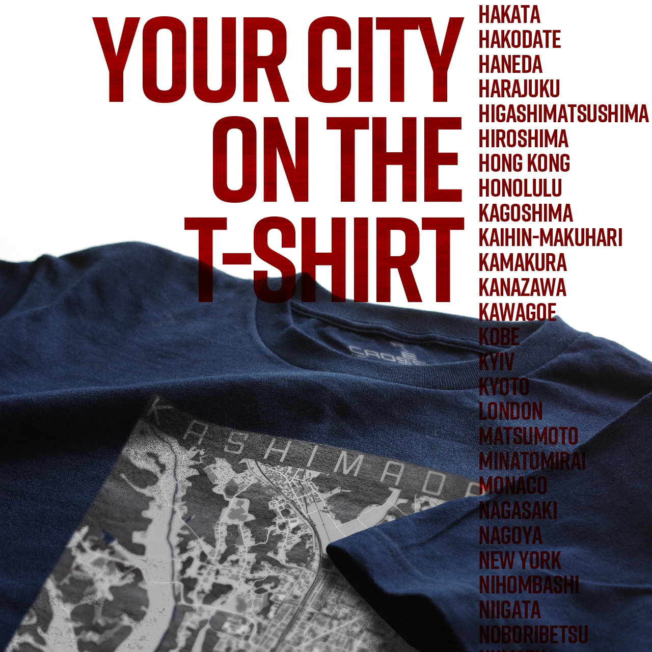 Your City on the T-shirt