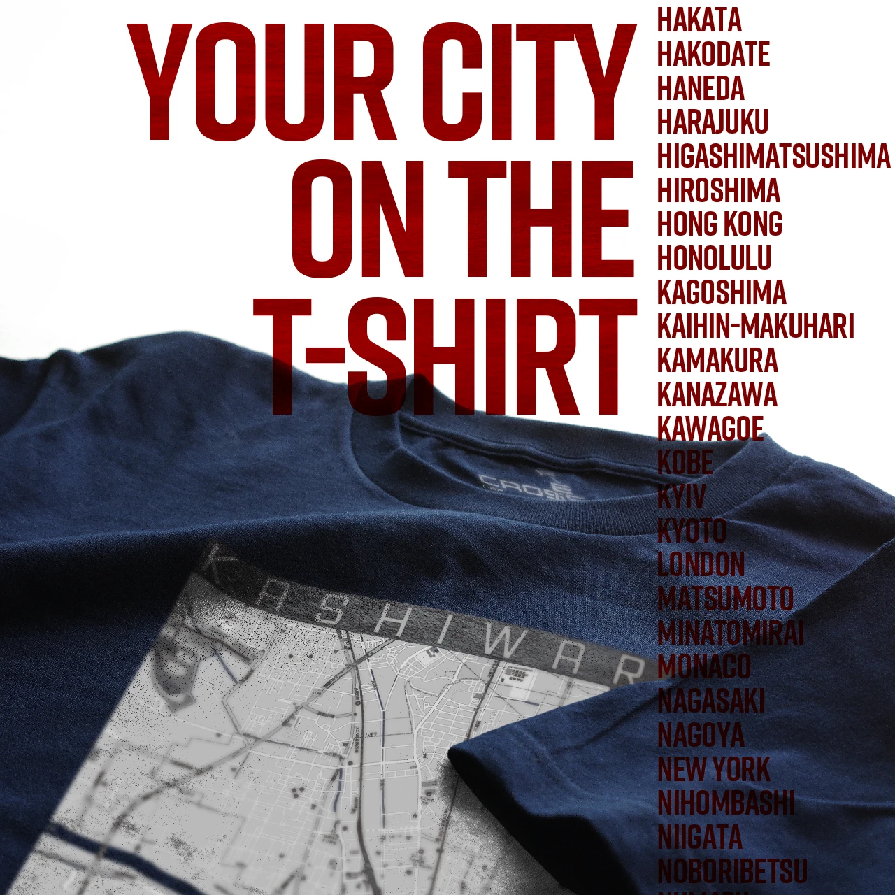 Your City on the T-shirt