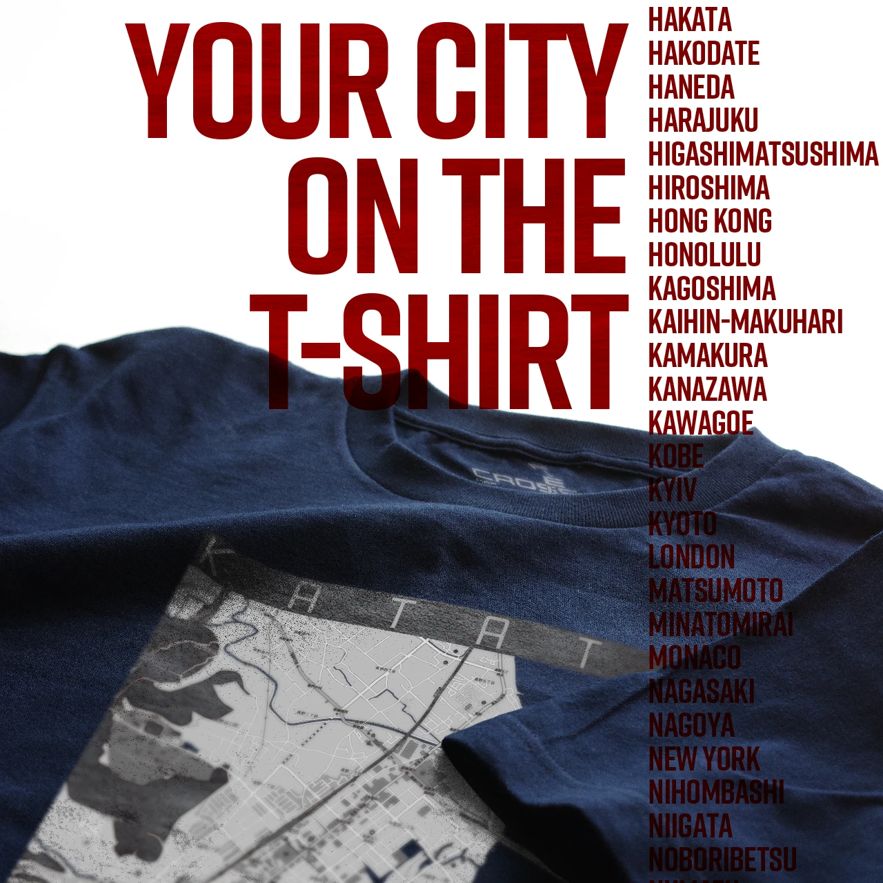 Your City on the T-shirt