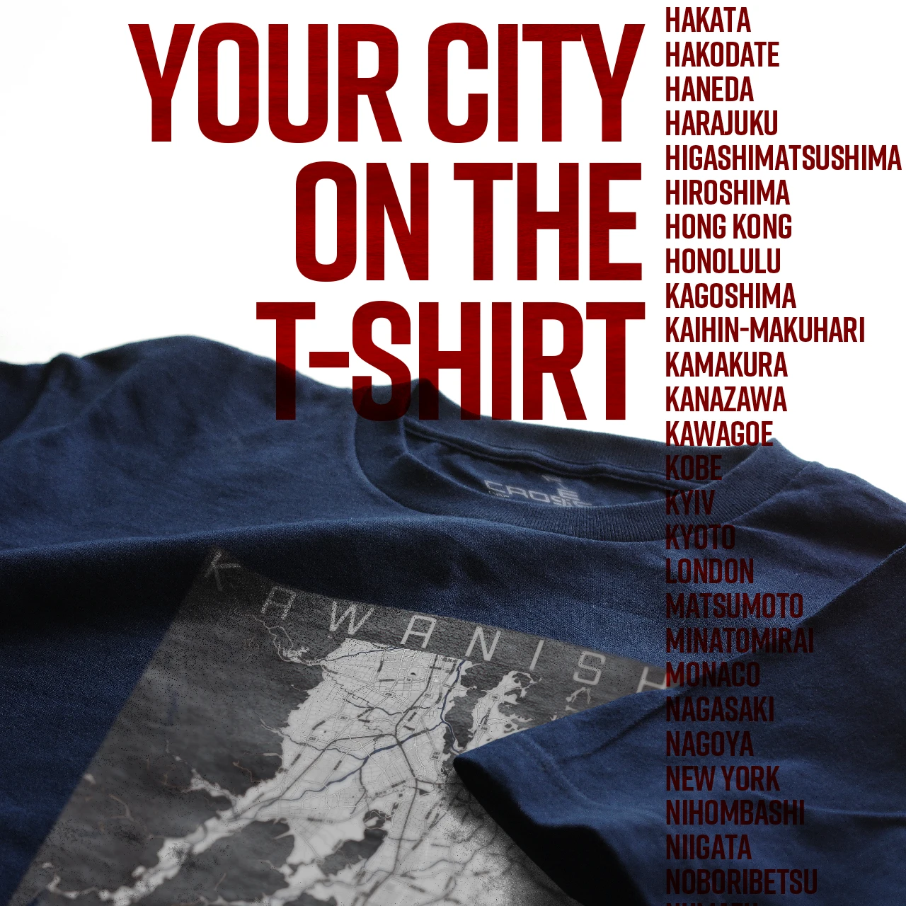 Your City on the T-shirt