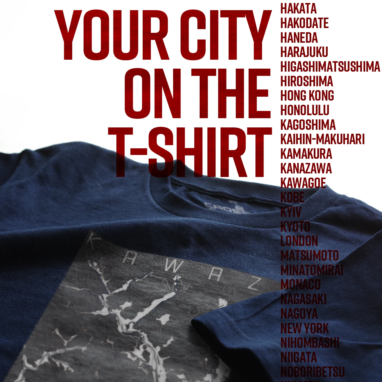 Your City on the T-shirt