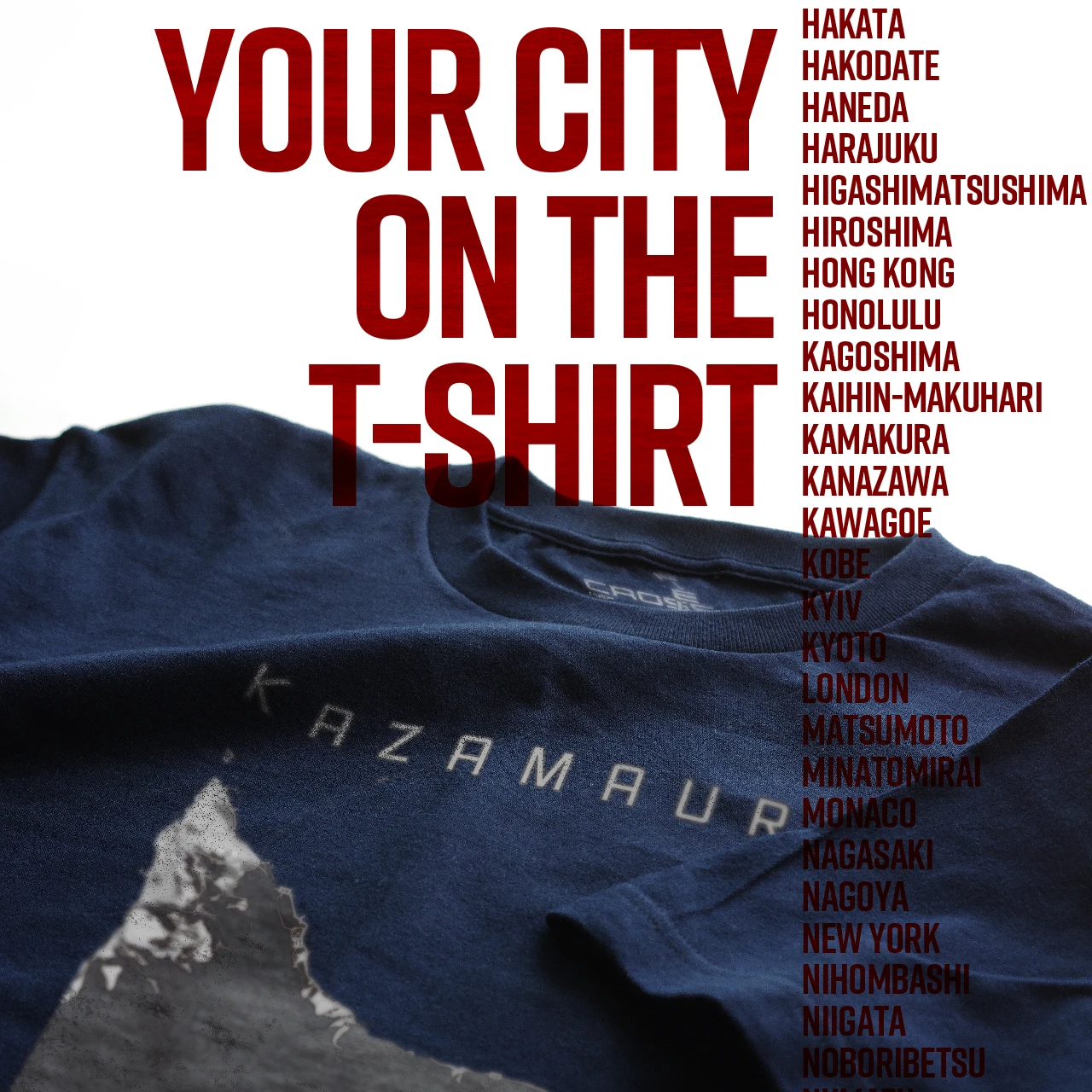 Your City on the T-shirt