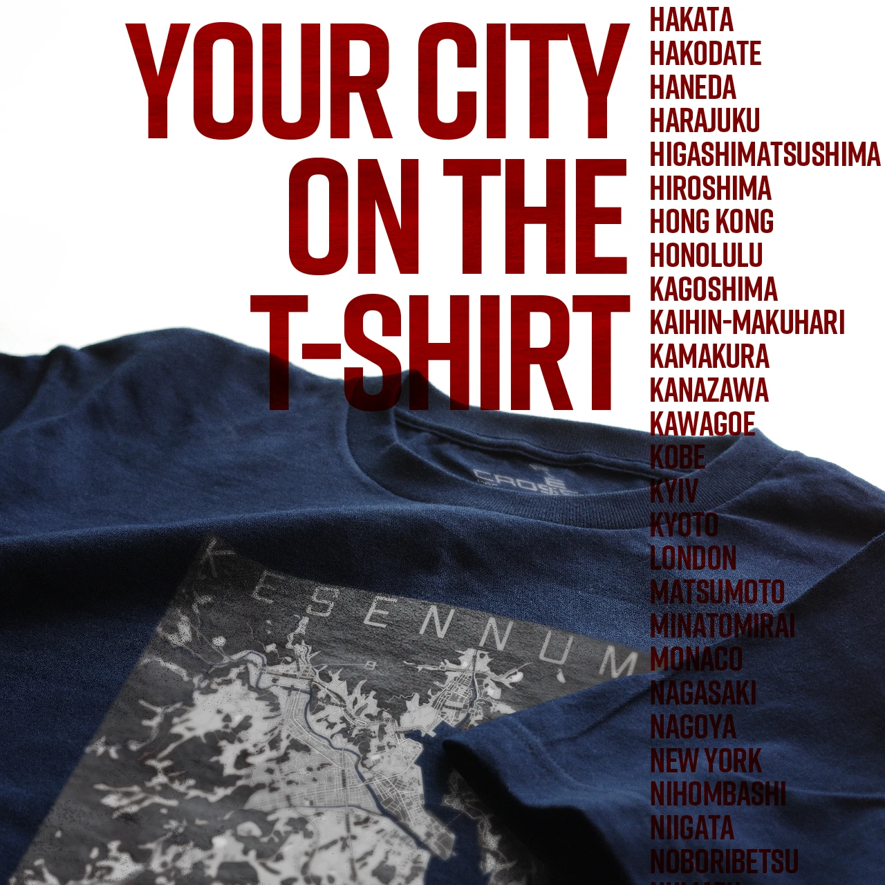 Your City on the T-shirt