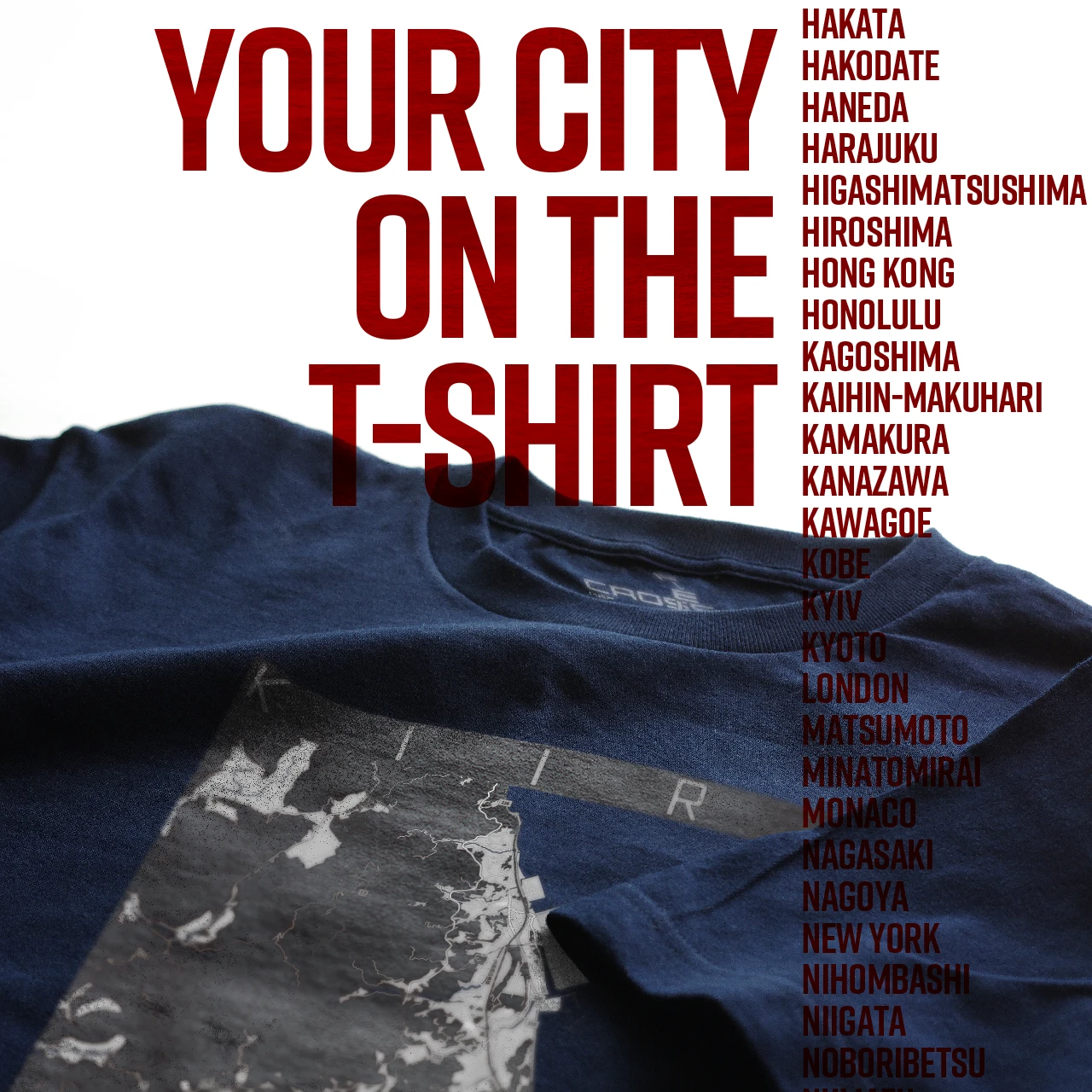 Your City on the T-shirt