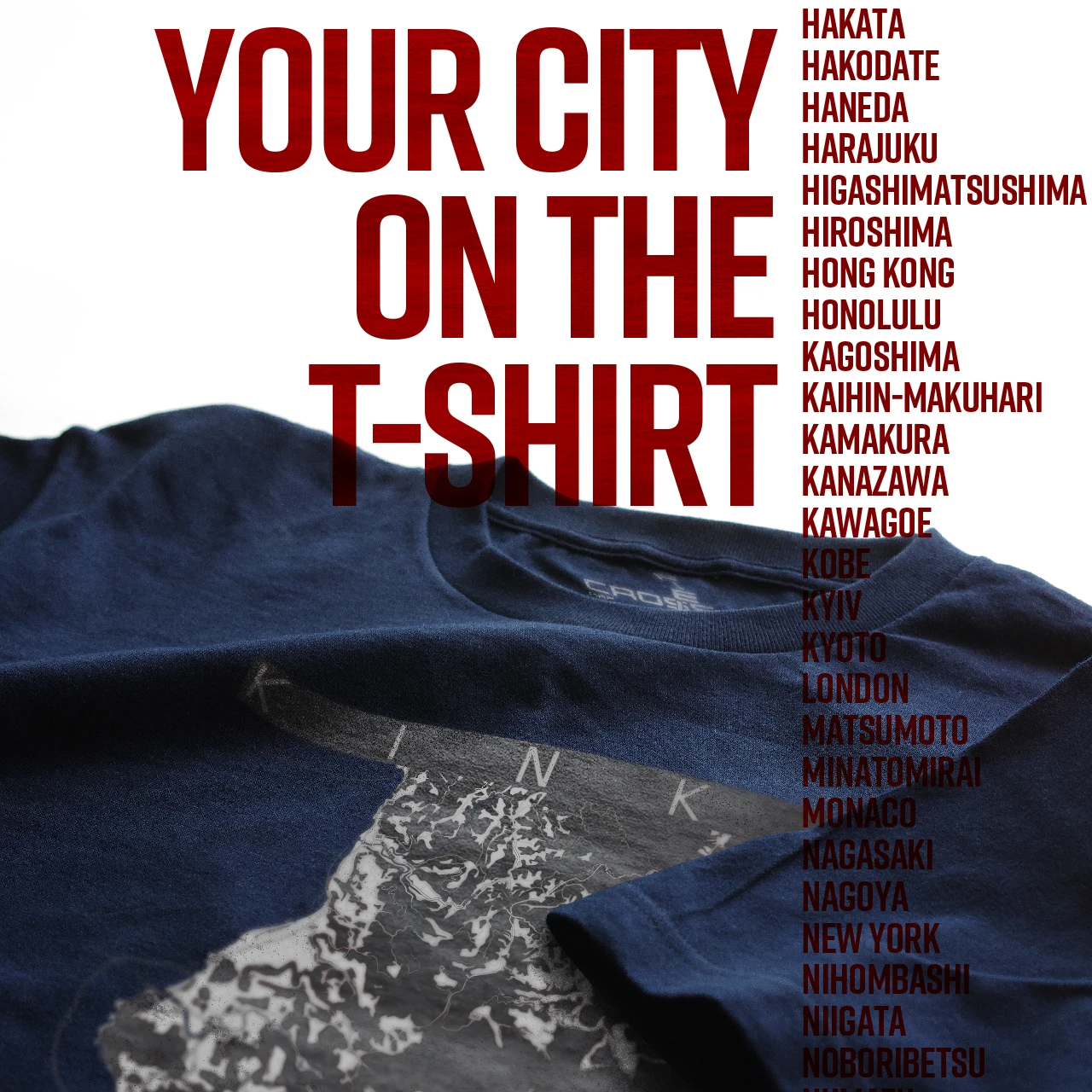 Your City on the T-shirt