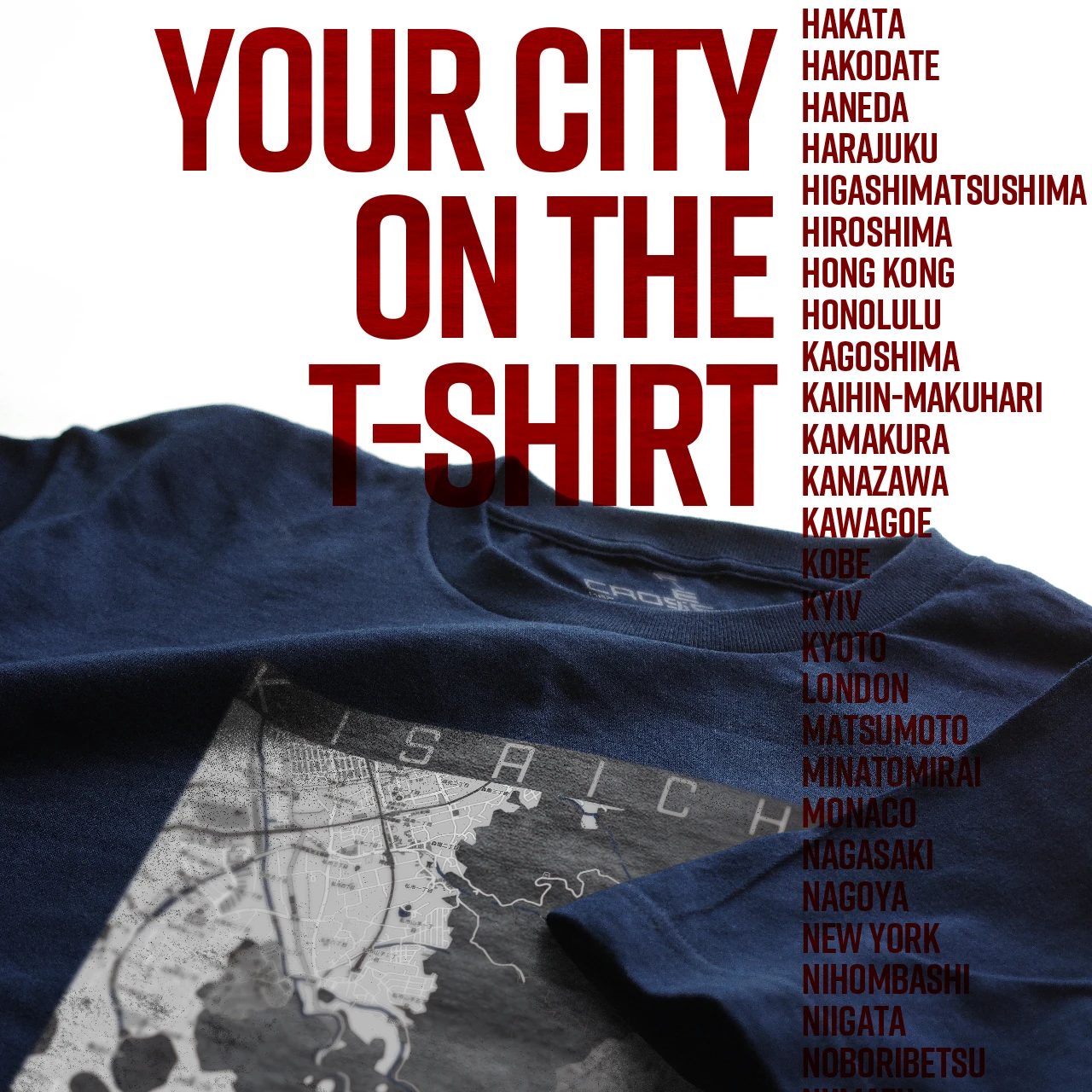 Your City on the T-shirt