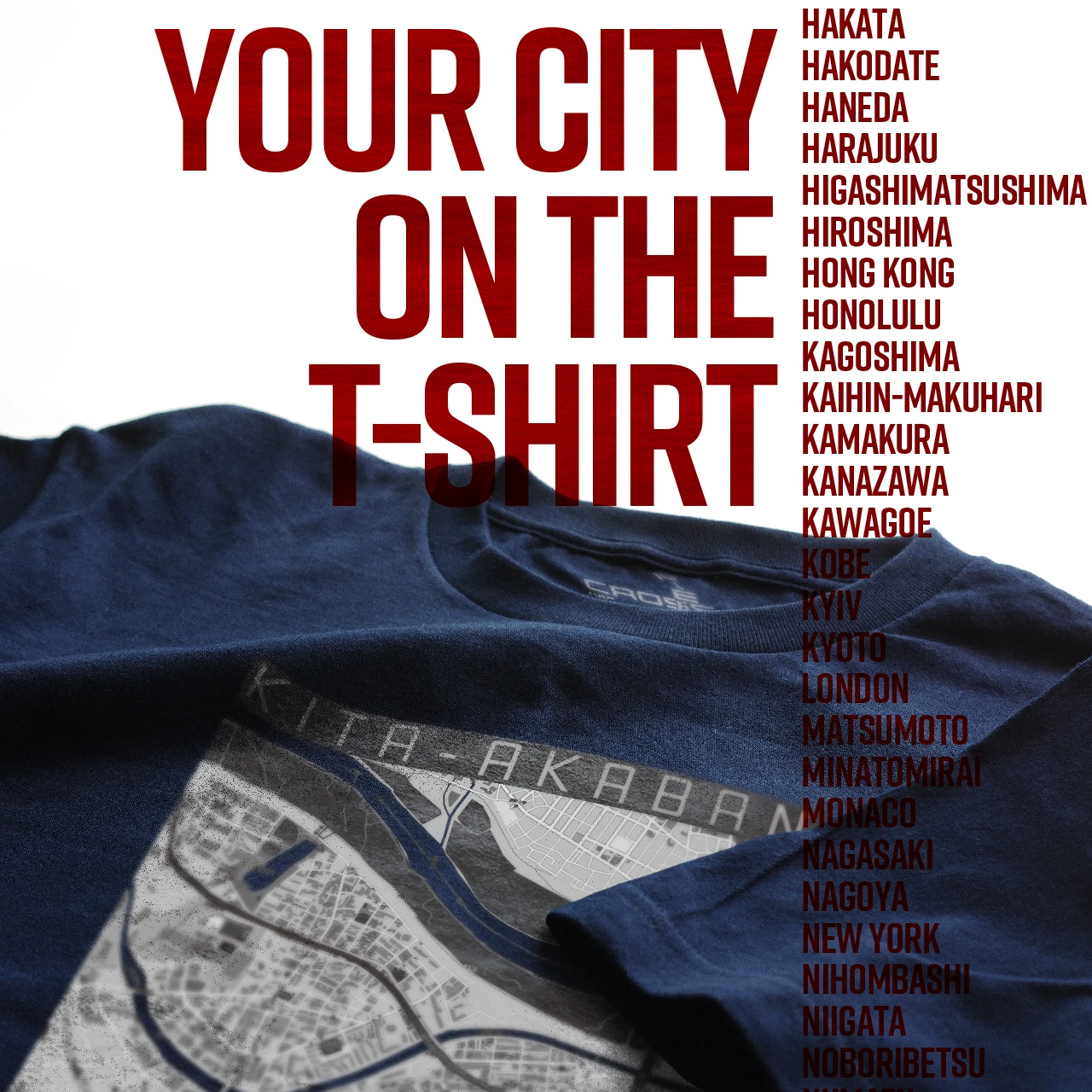 Your City on the T-shirt