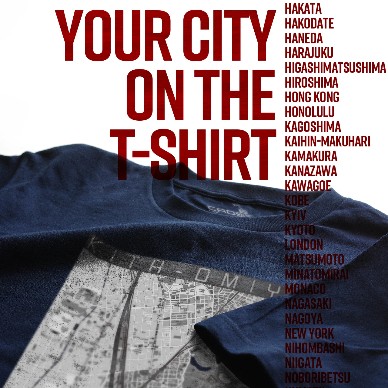 Your City on the T-shirt