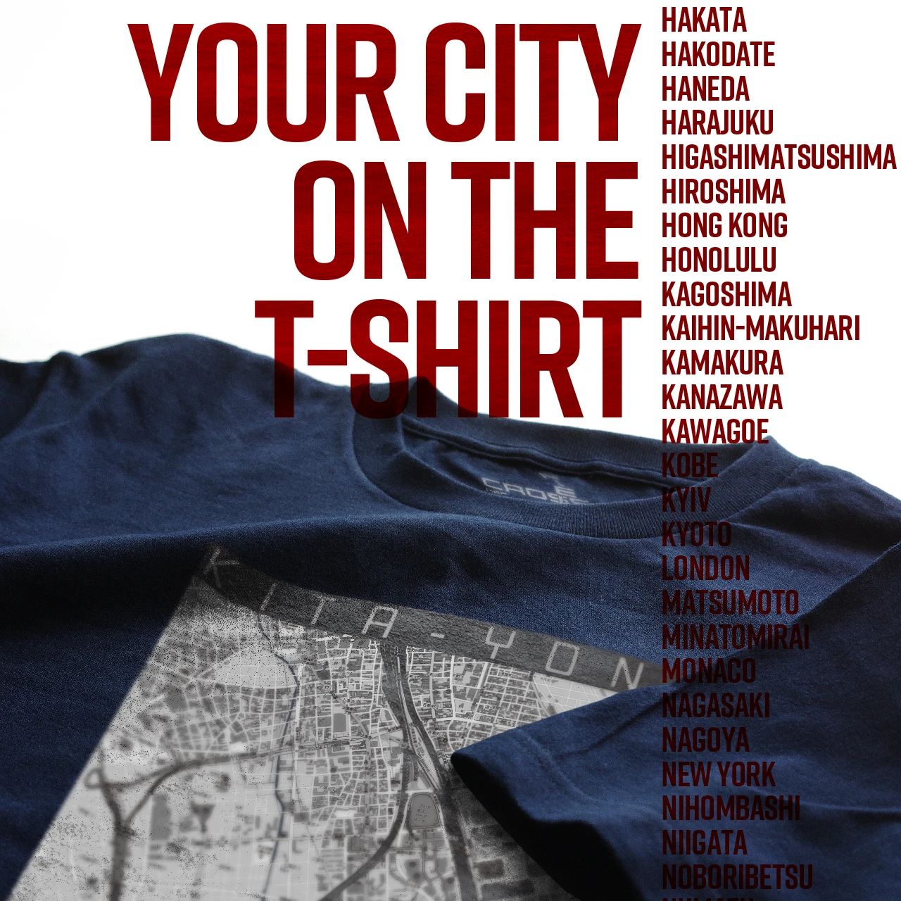 Your City on the T-shirt