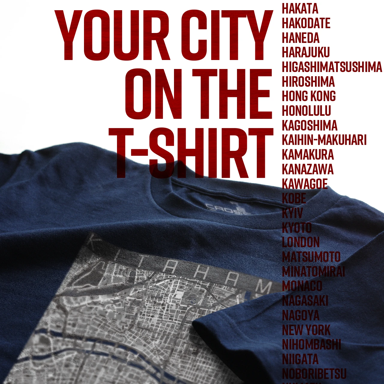 Your City on the T-shirt