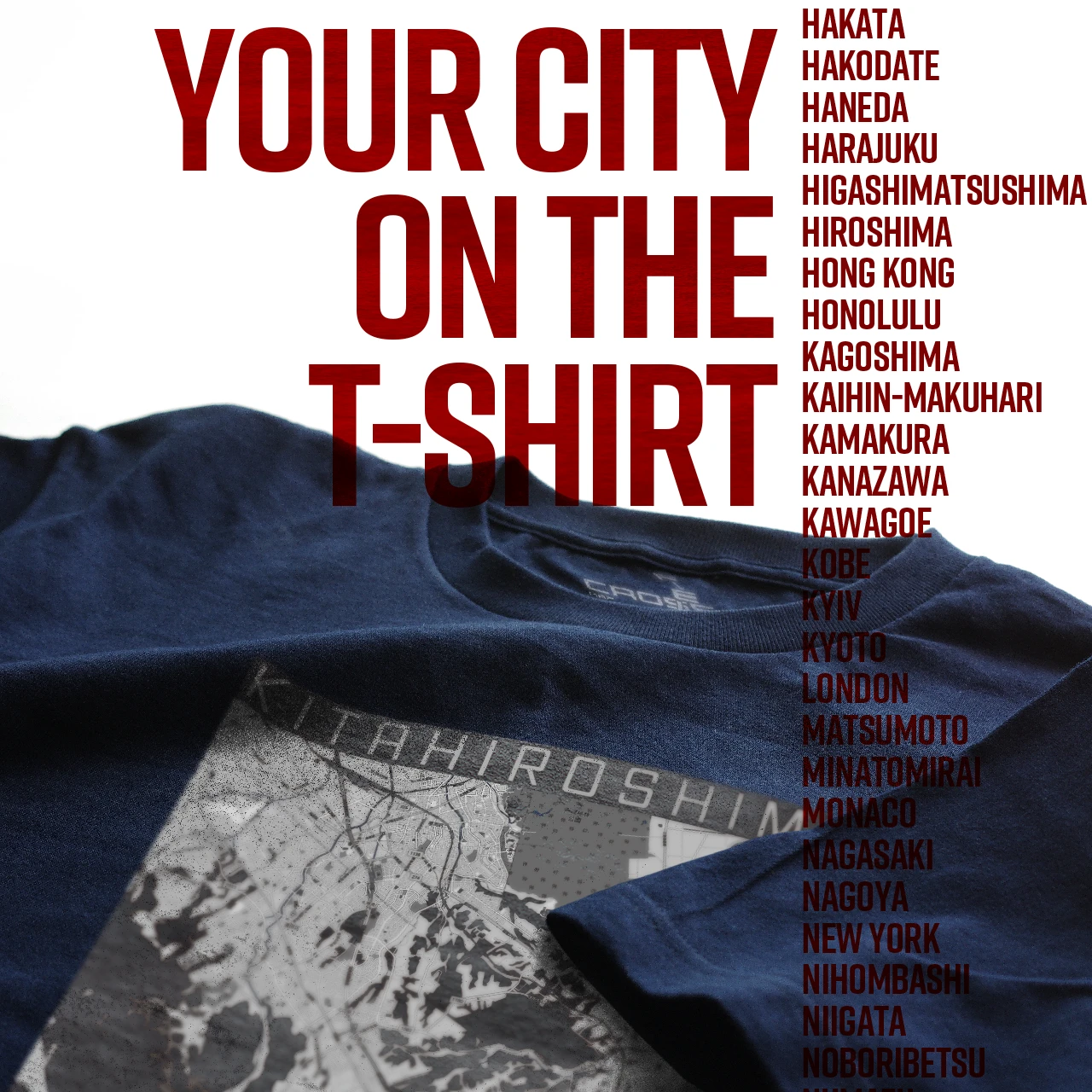 Your City on the T-shirt