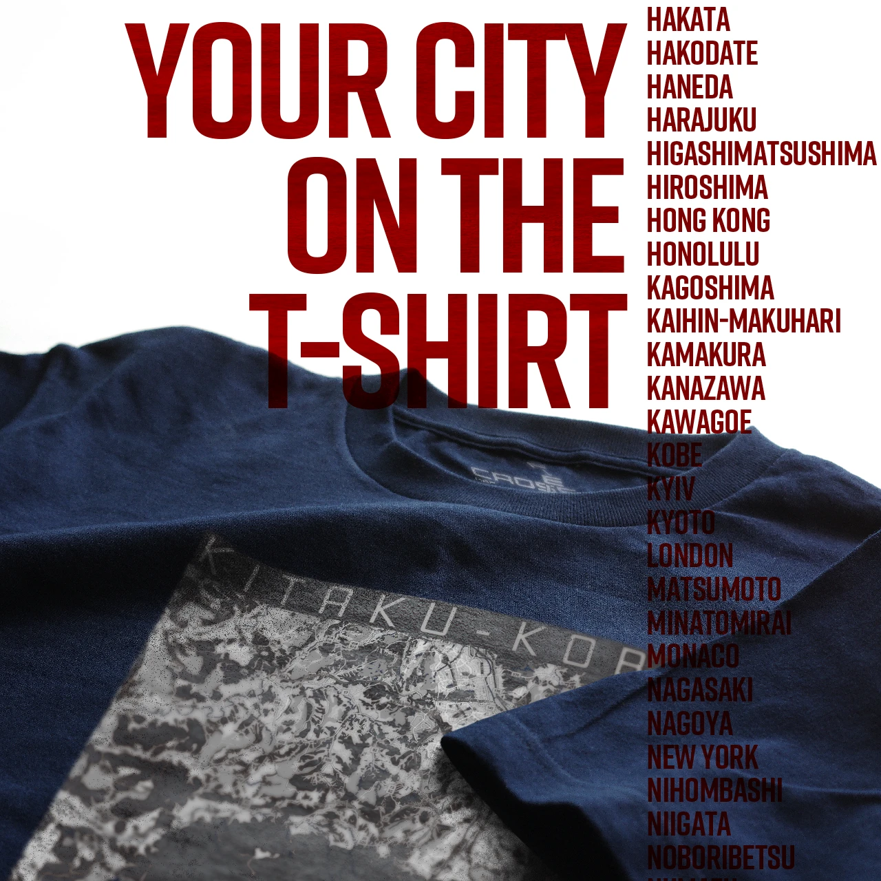 Your City on the T-shirt