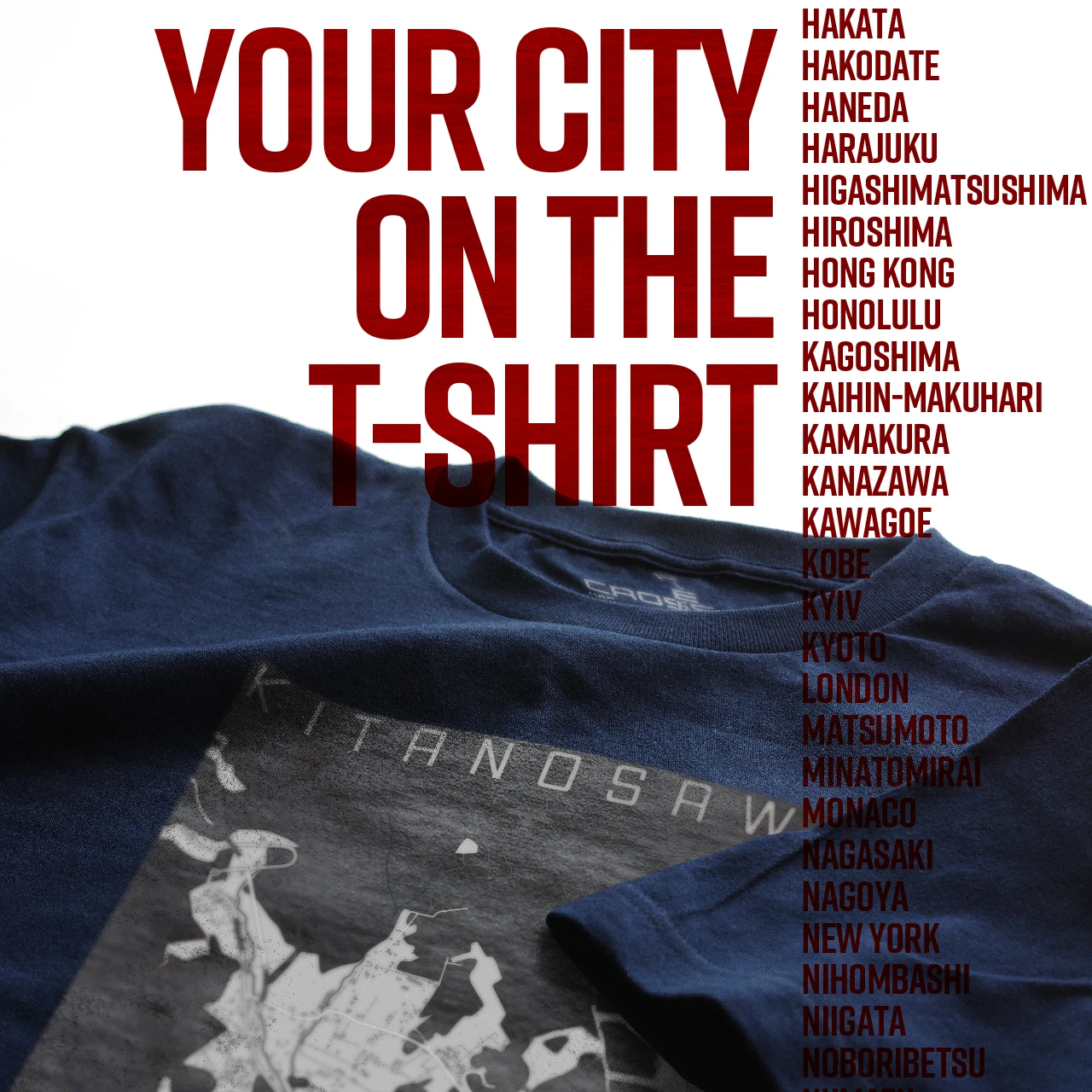 Your City on the T-shirt