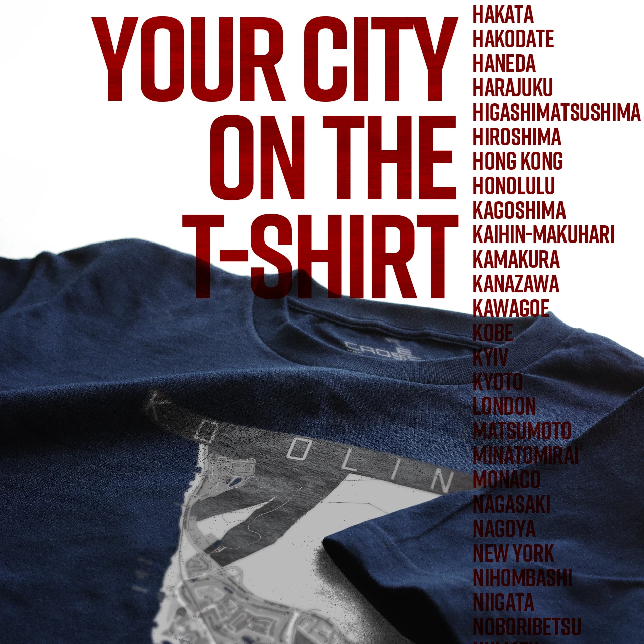 Your City on the T-shirt