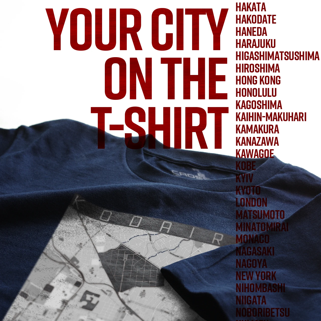 Your City on the T-shirt