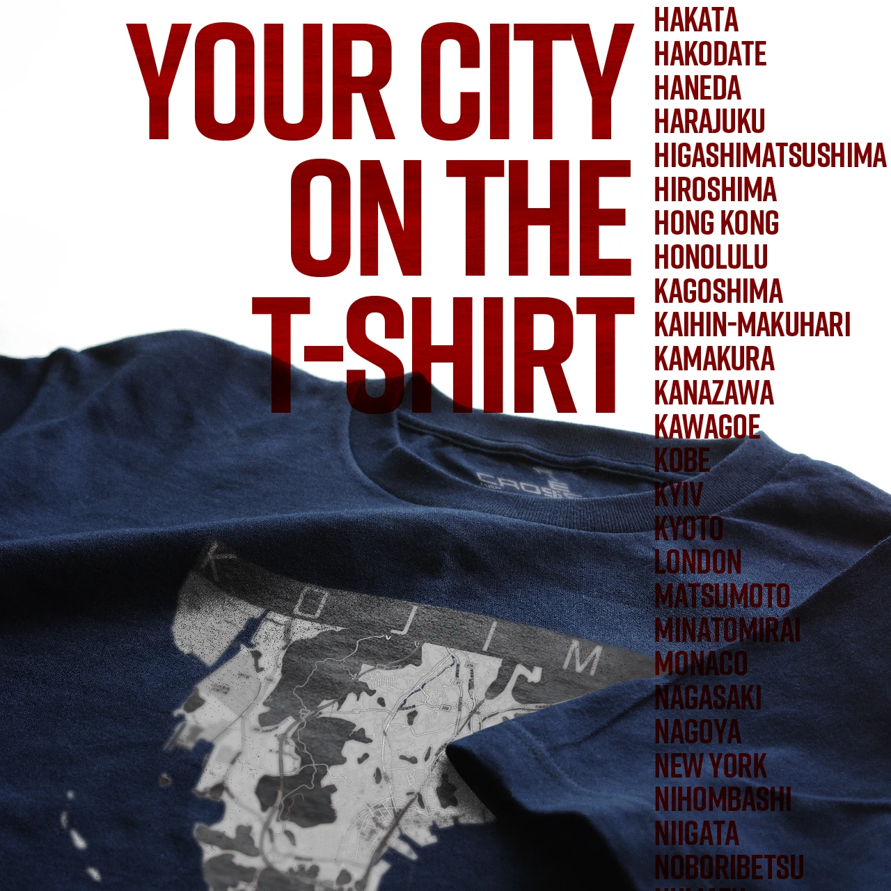 Your City on the T-shirt