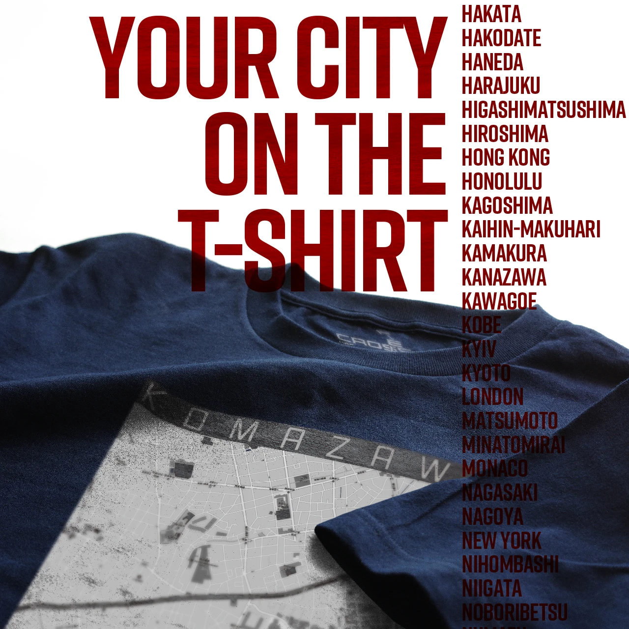 Your City on the T-shirt