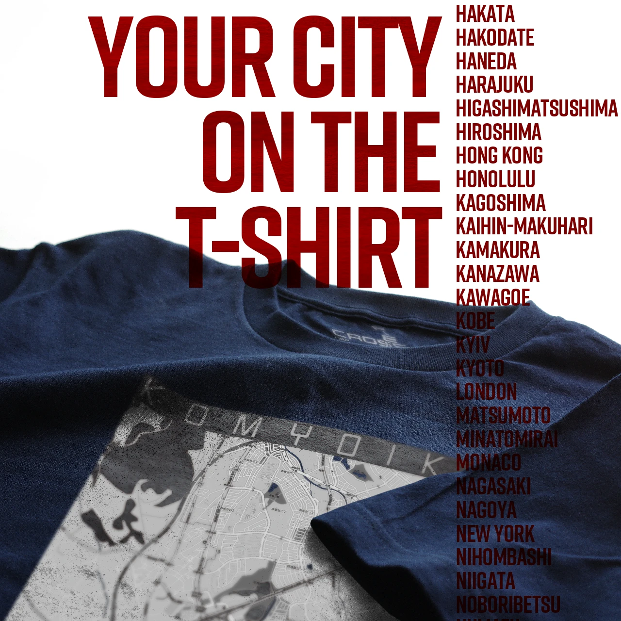 Your City on the T-shirt