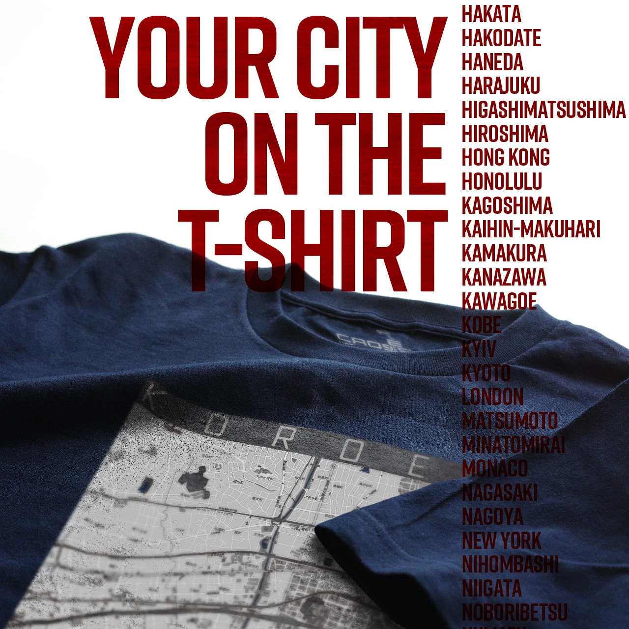 Your City on the T-shirt