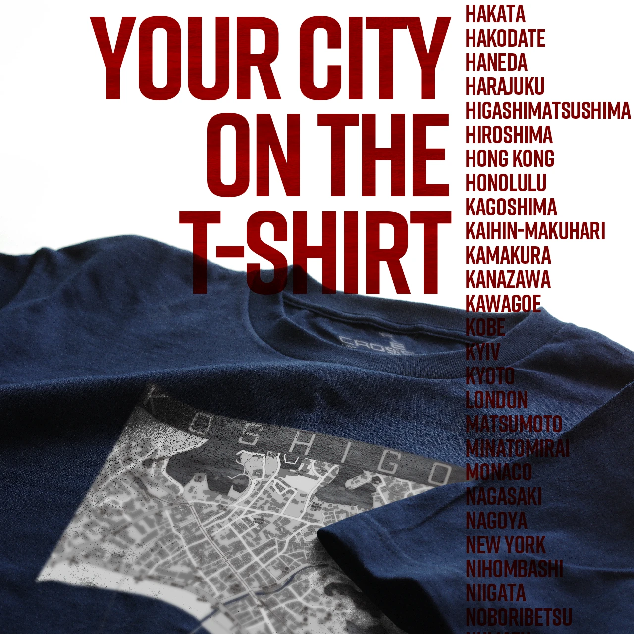 Your City on the T-shirt