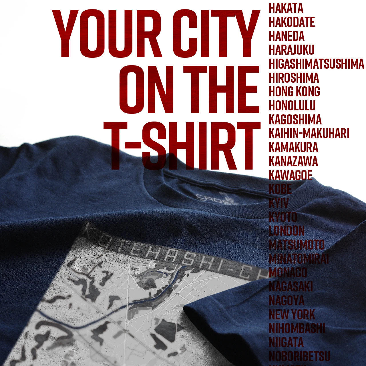 Your City on the T-shirt