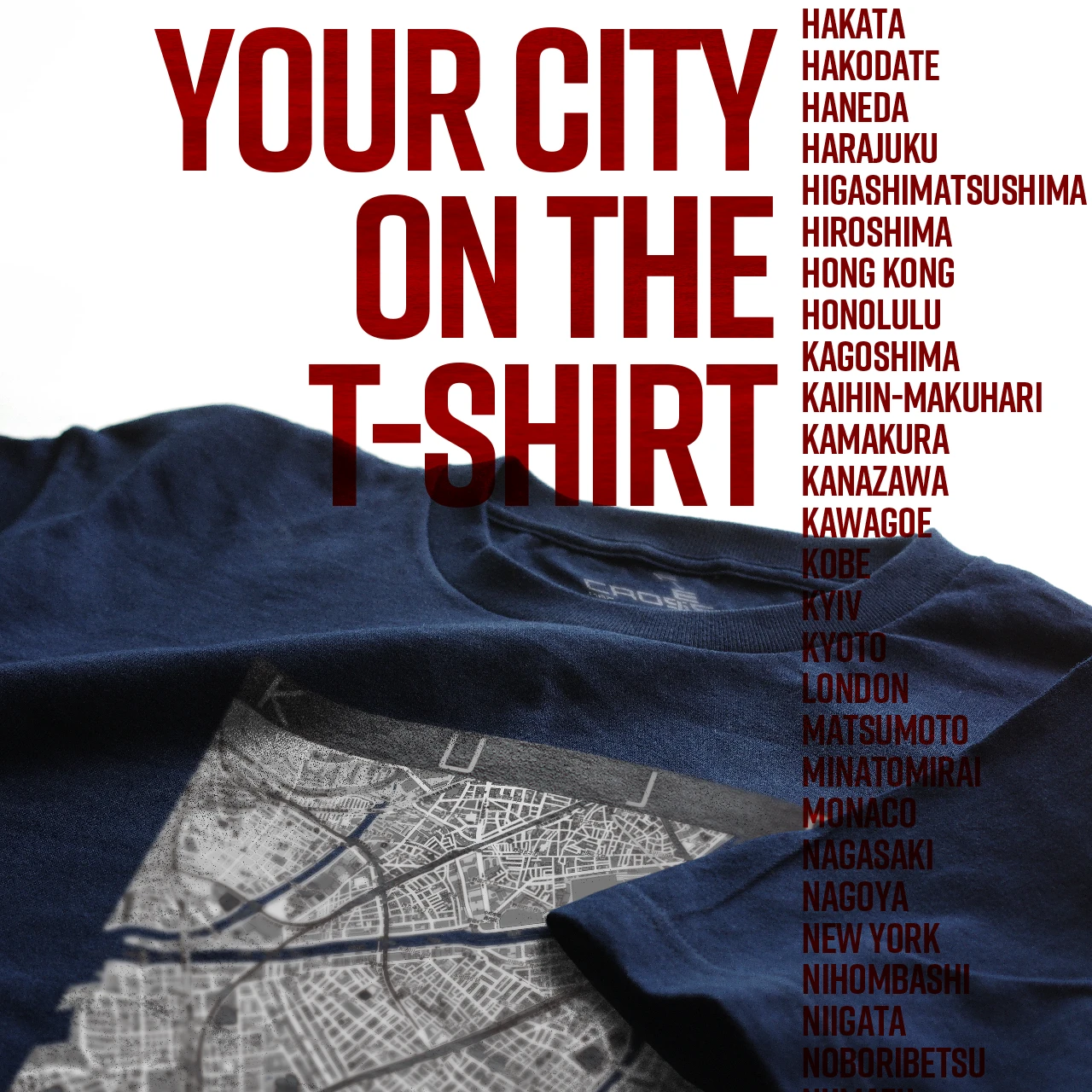 Your City on the T-shirt