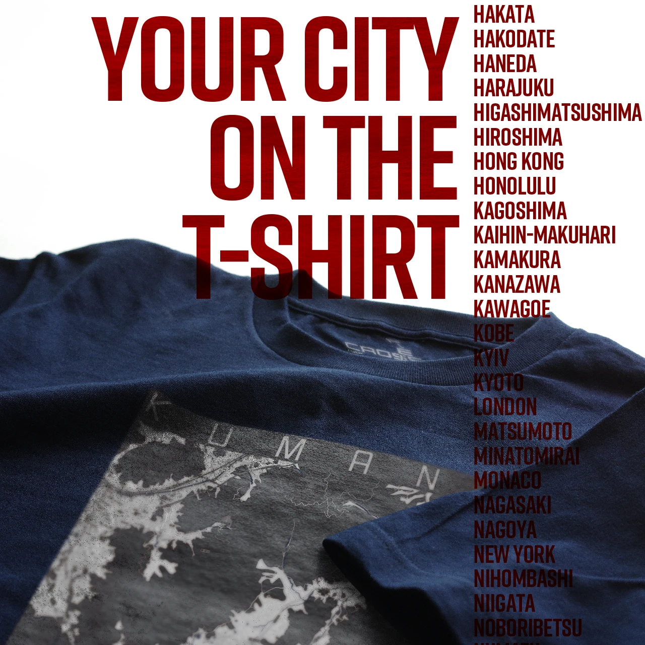 Your City on the T-shirt