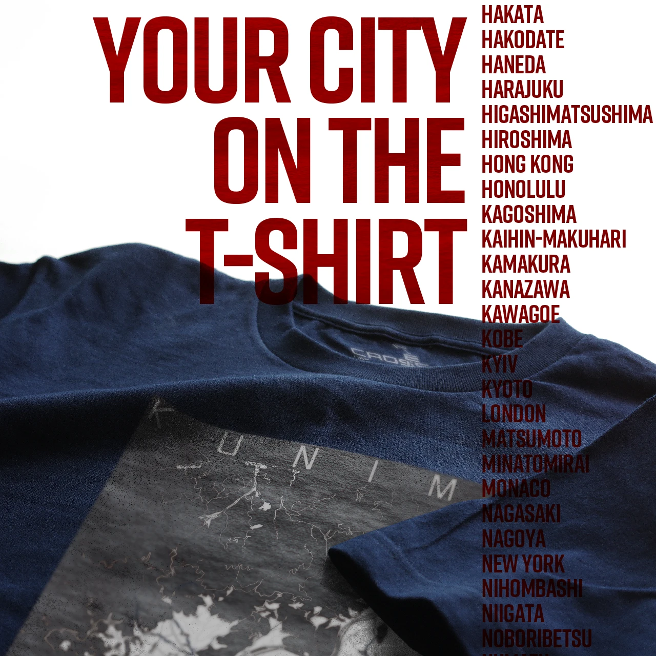 Your City on the T-shirt