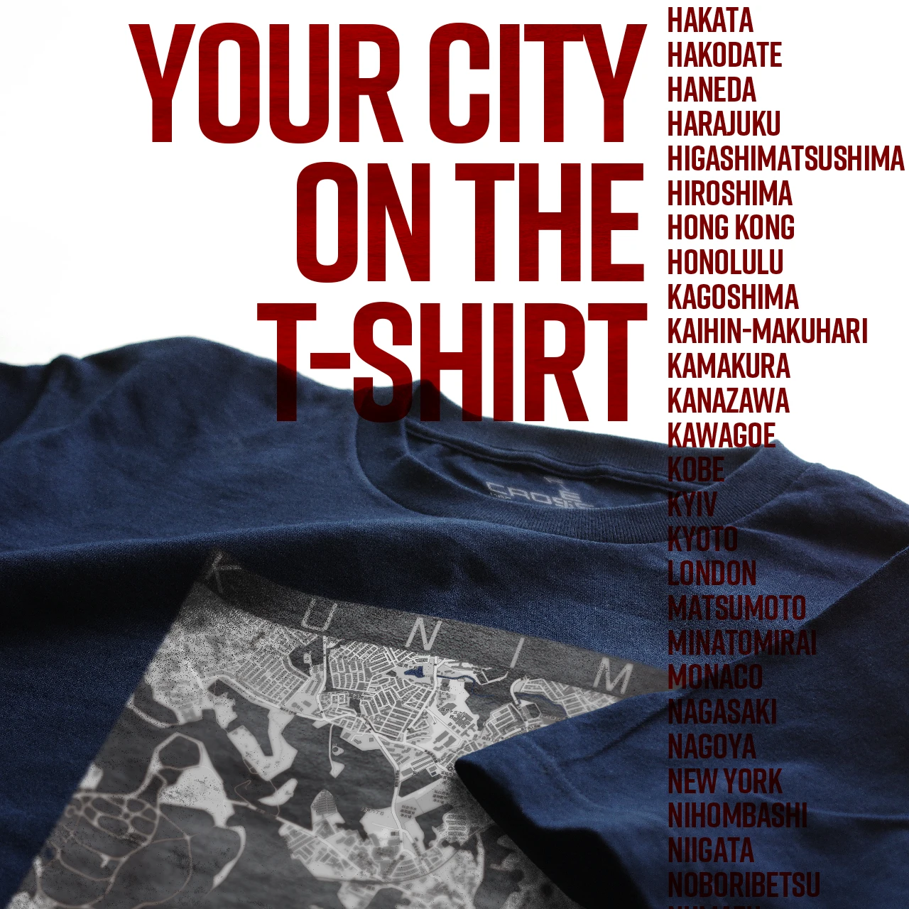 Your City on the T-shirt