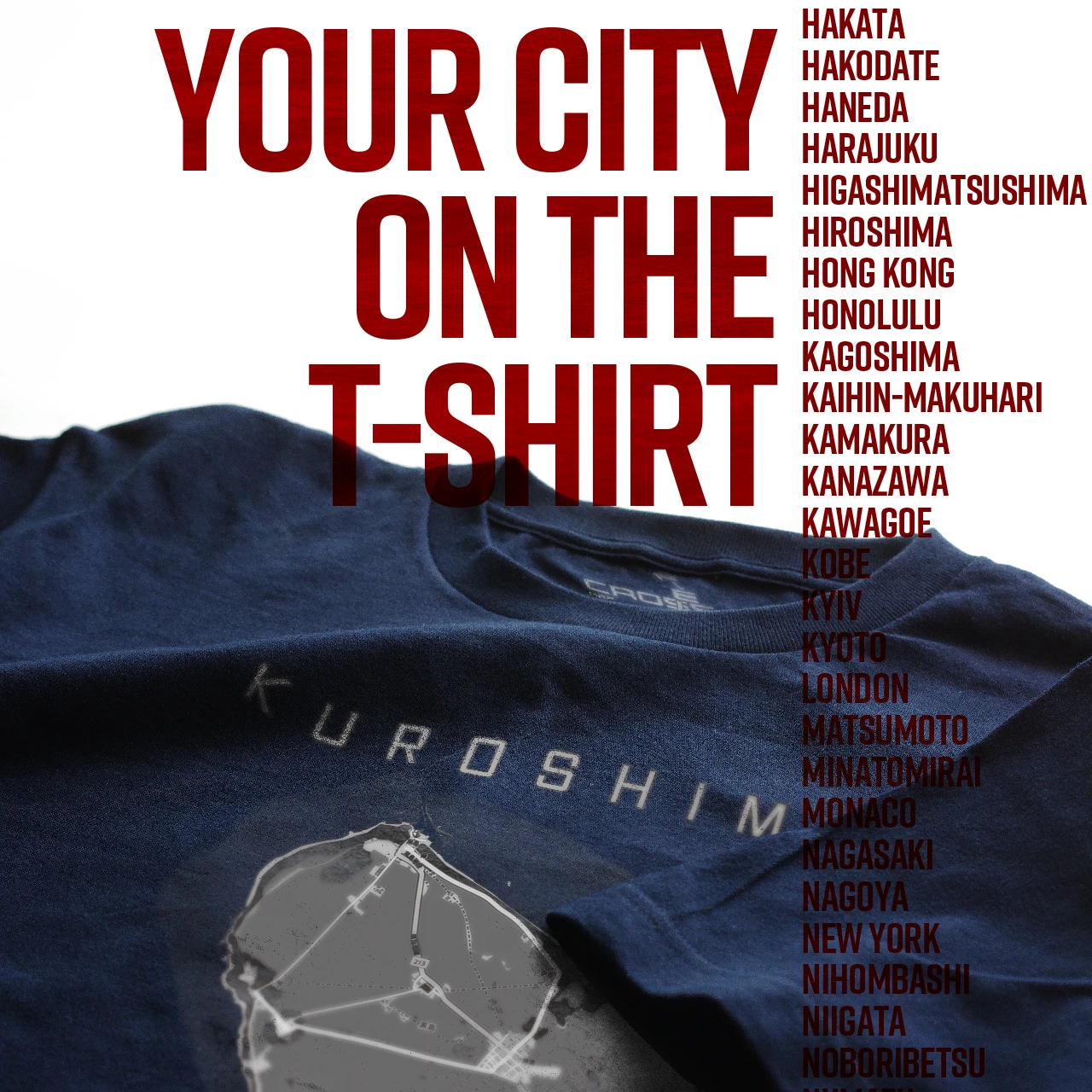 Your City on the T-shirt