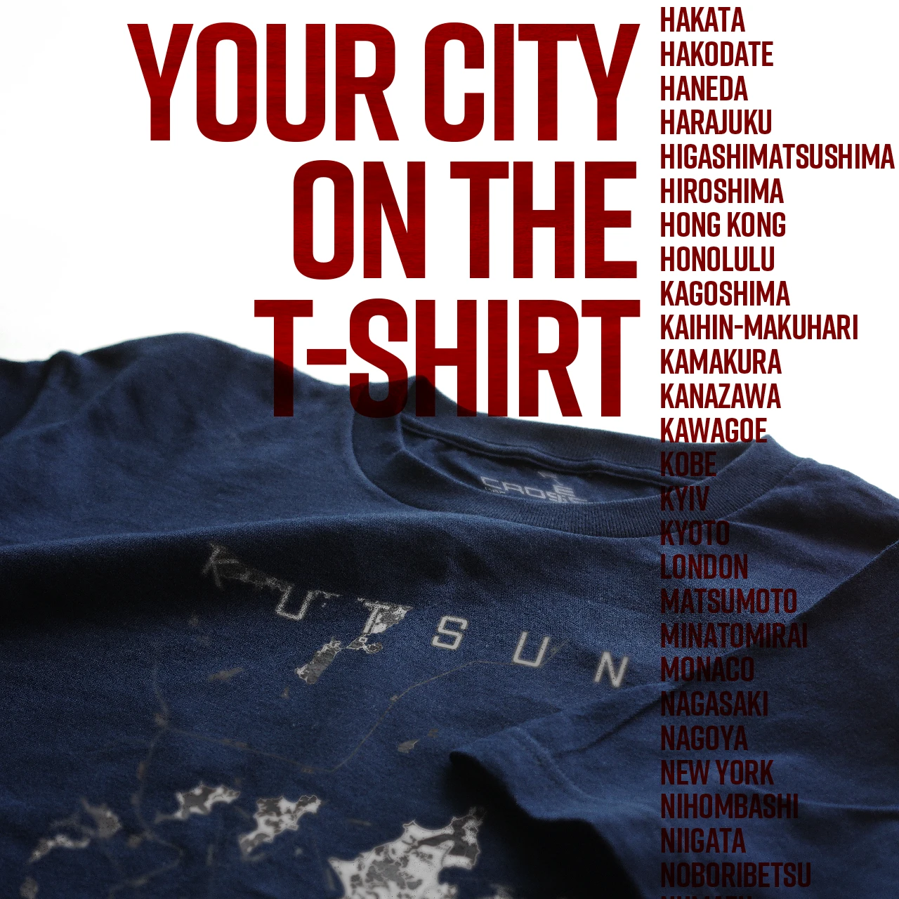 Your City on the T-shirt