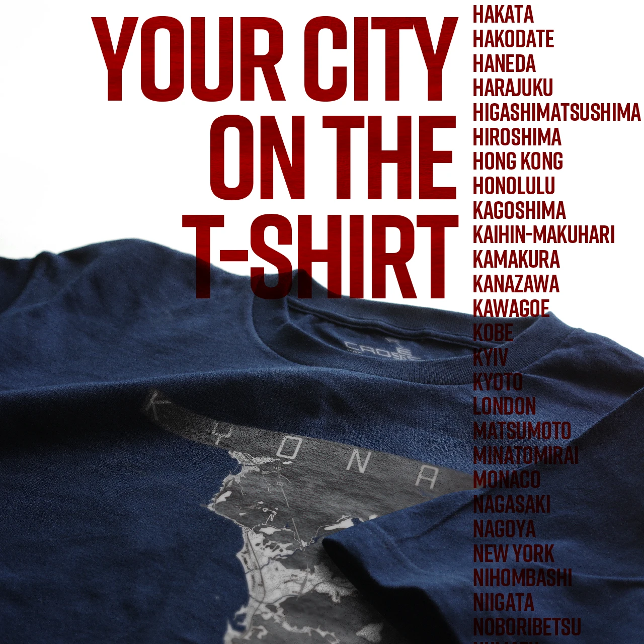 Your City on the T-shirt