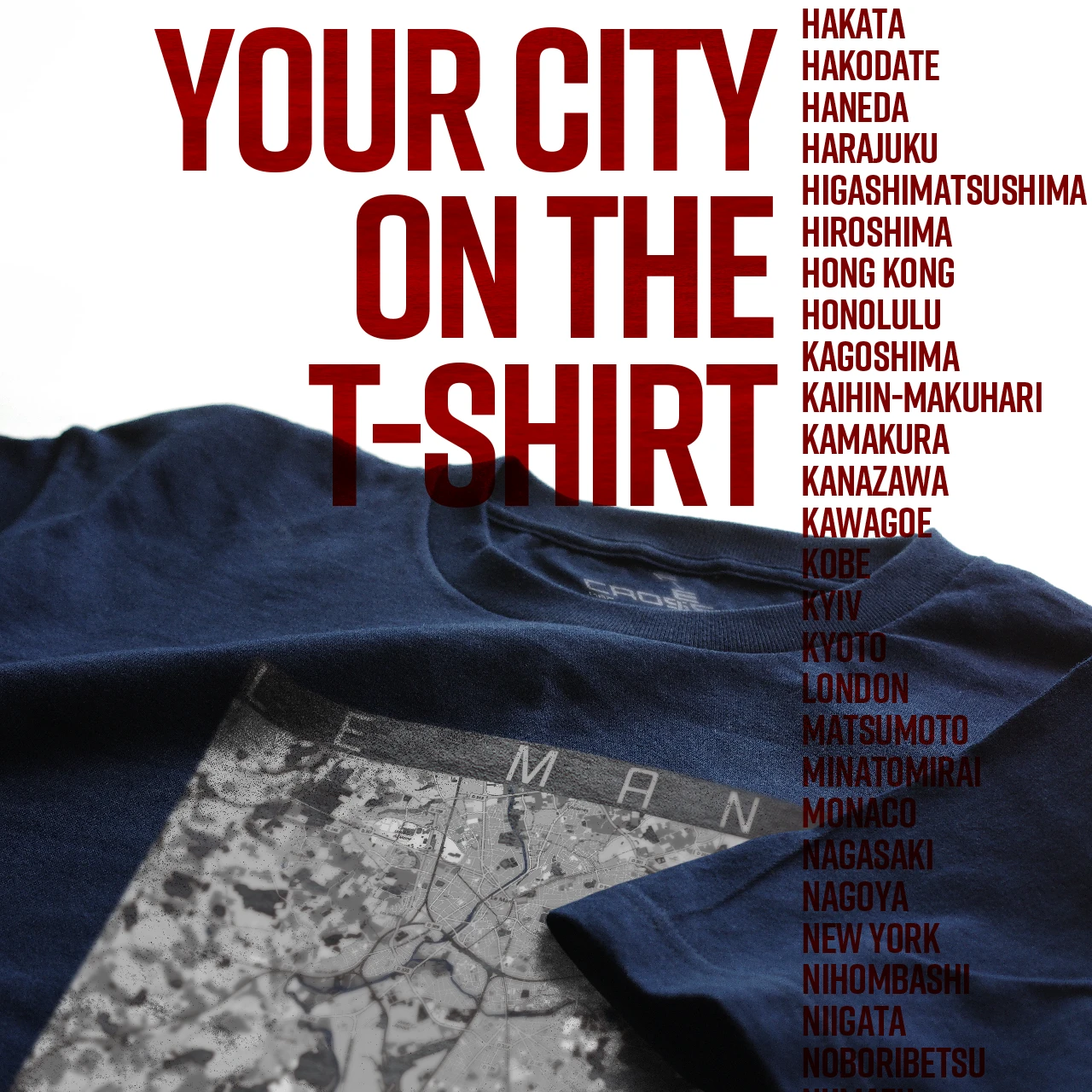 Your City on the T-shirt